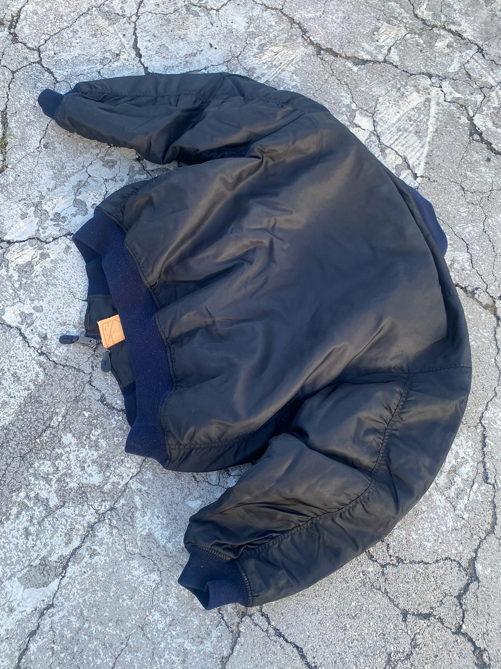 1990’S MA-1 FLYER’S BLACK JACKET (XL)