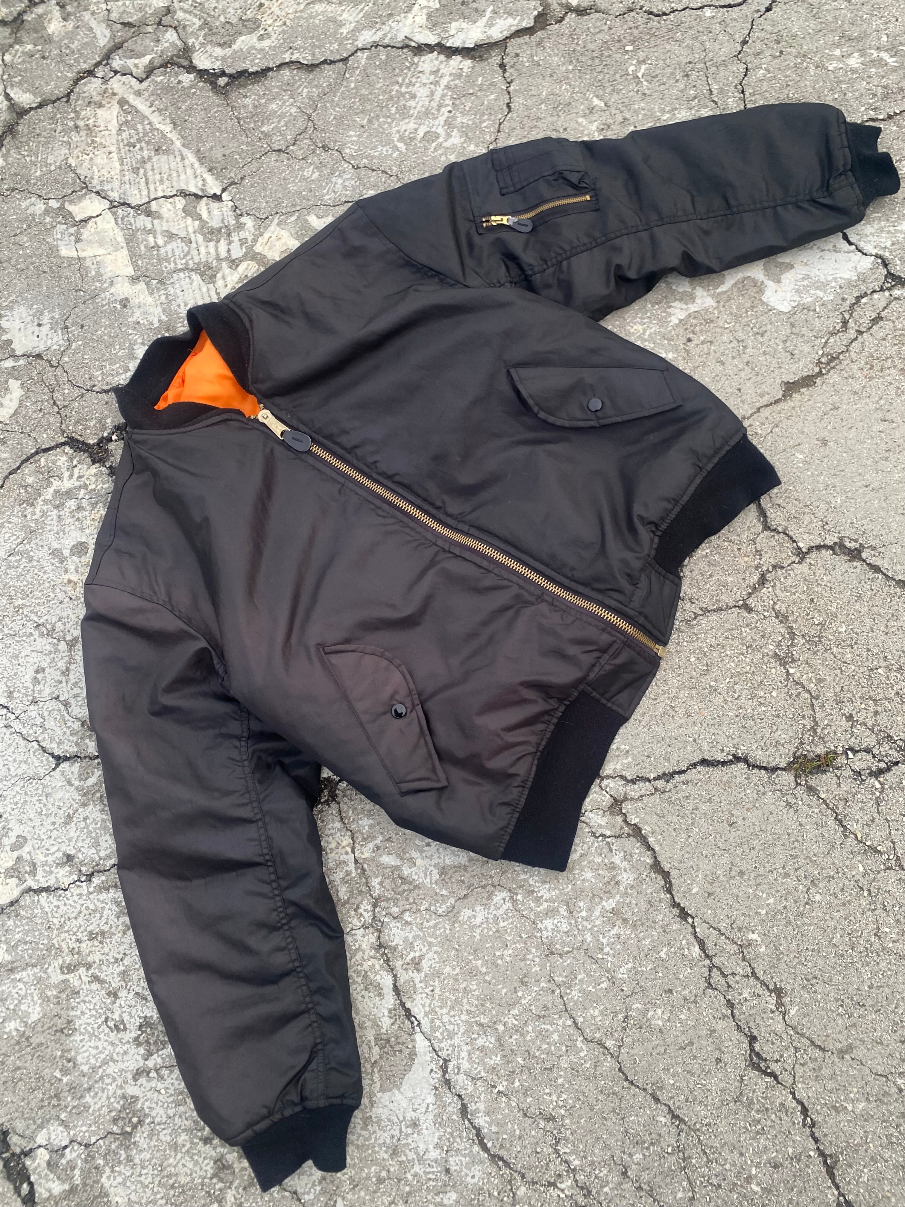 1990’S MA-1 BLACK JACKET (L)