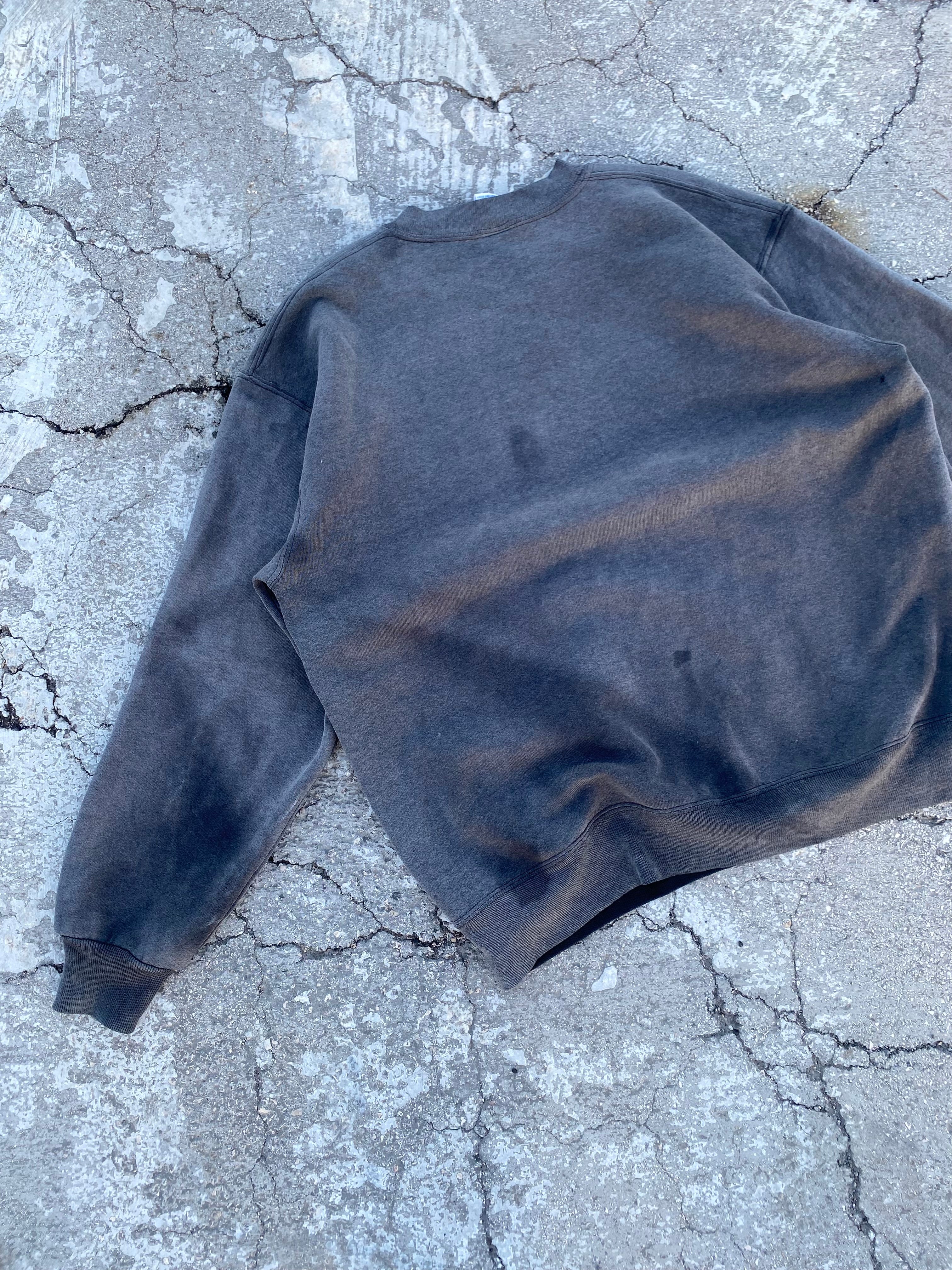 1990’S RUSSELL ATHLETIC SUN FADE BLANK REPAIR CREWNECK (L)