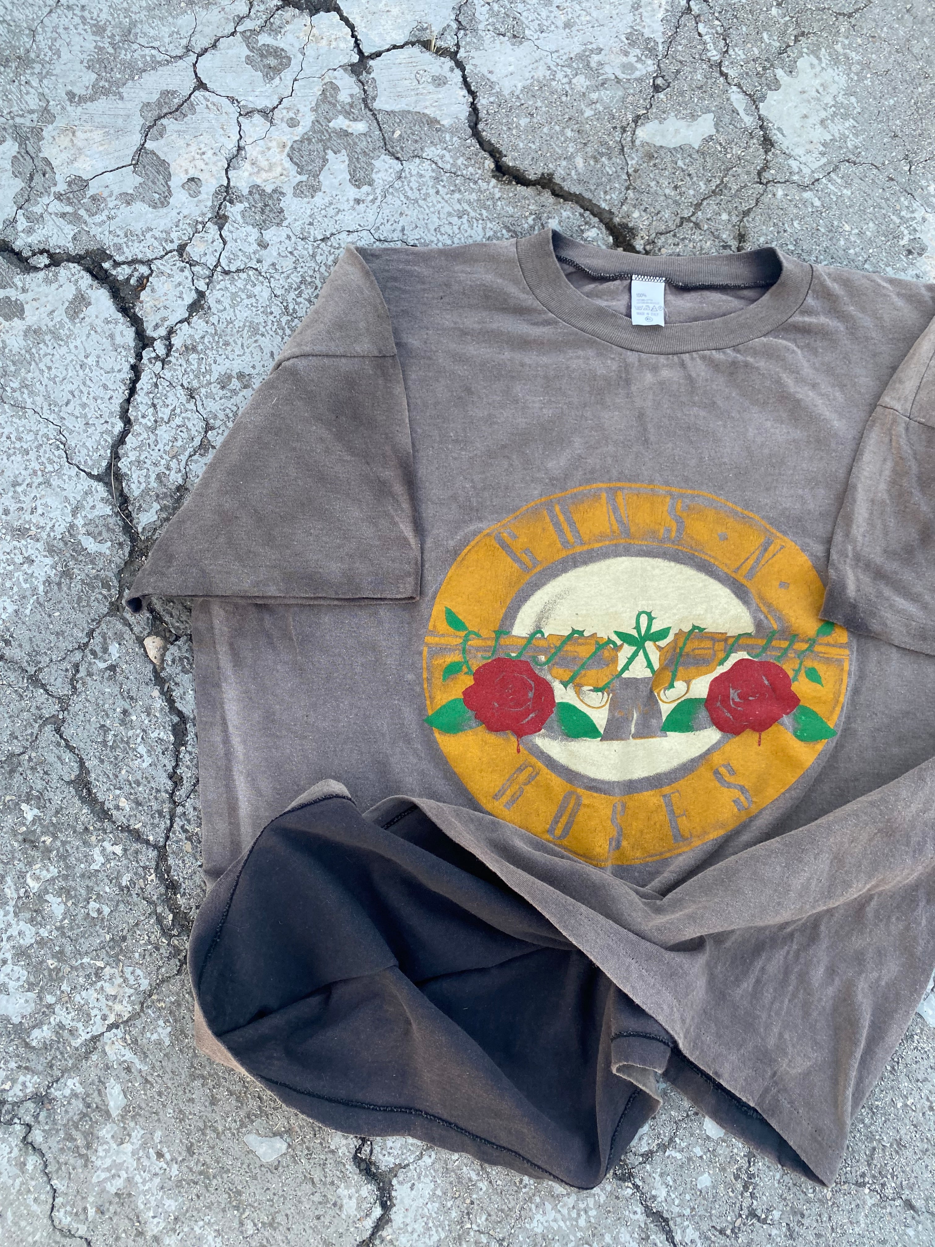 1990’S GUNS’ N ROSES SUN FADED SINGLE STITCH TEE (L)