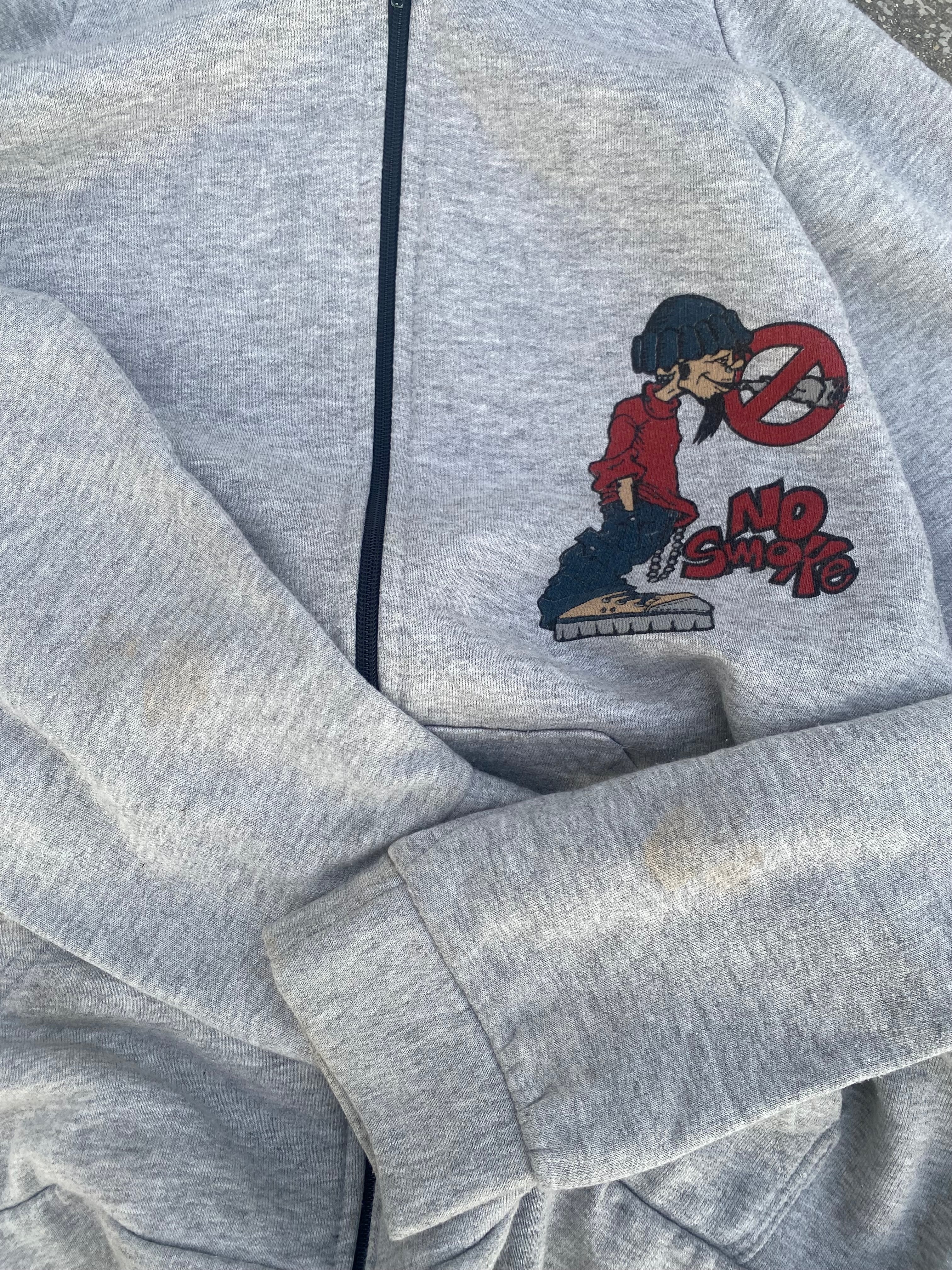 1990’S NO SMOKE ZIP UP HOODIE (XL)