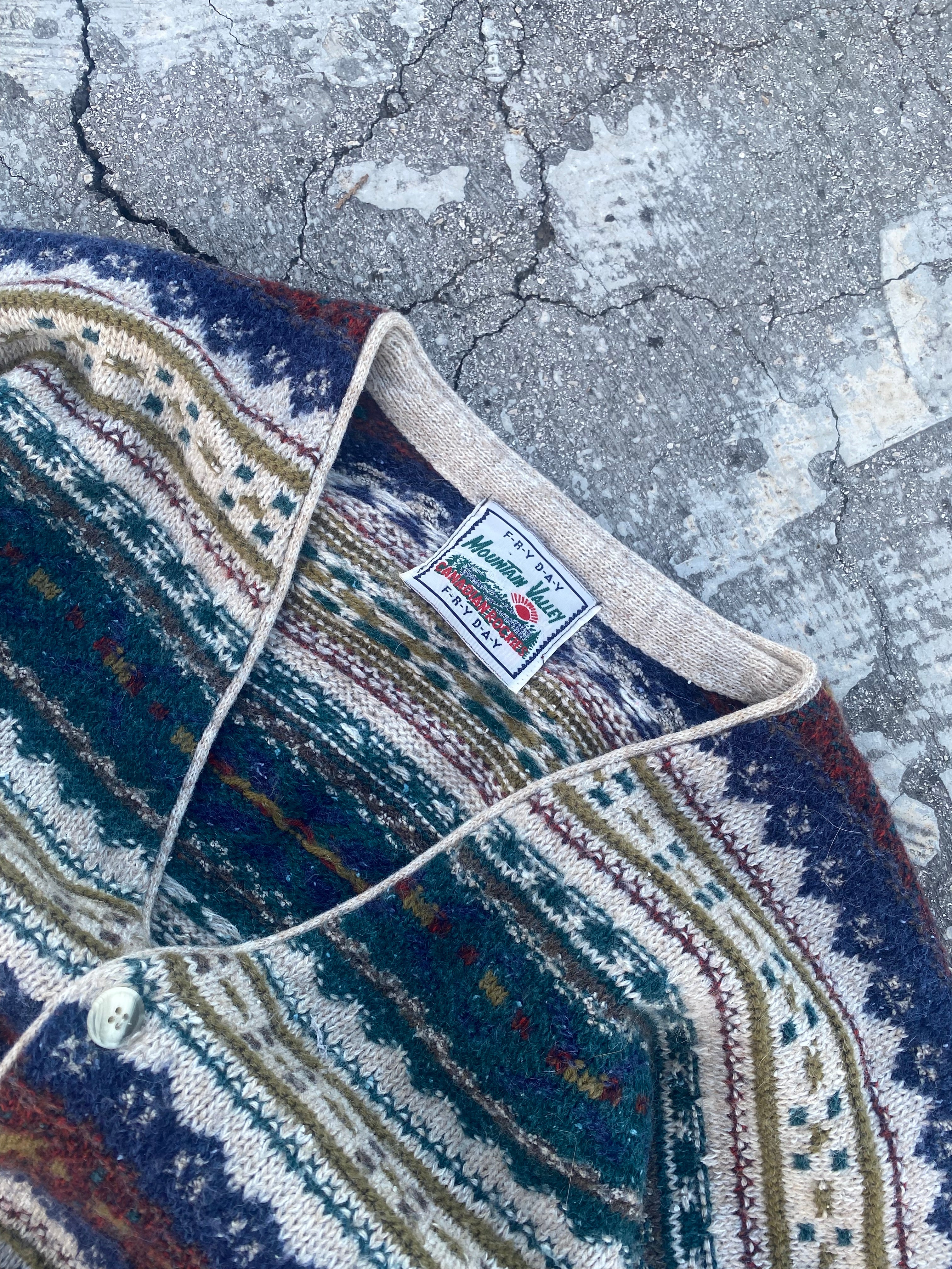 1990’S MOUNTAIN VALLEY WOOL SWEATER (XXL)