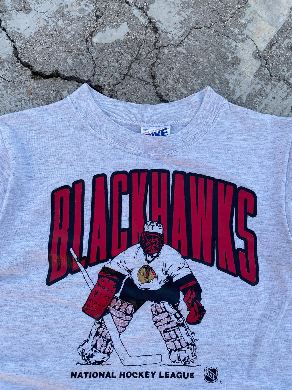 1980’S SINGLE STITCH BLACKHAWKS CHICAGO USA TEE (S)