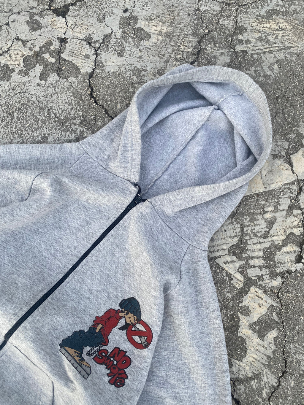 1990’S NO SMOKE ZIP UP HOODIE (XL)