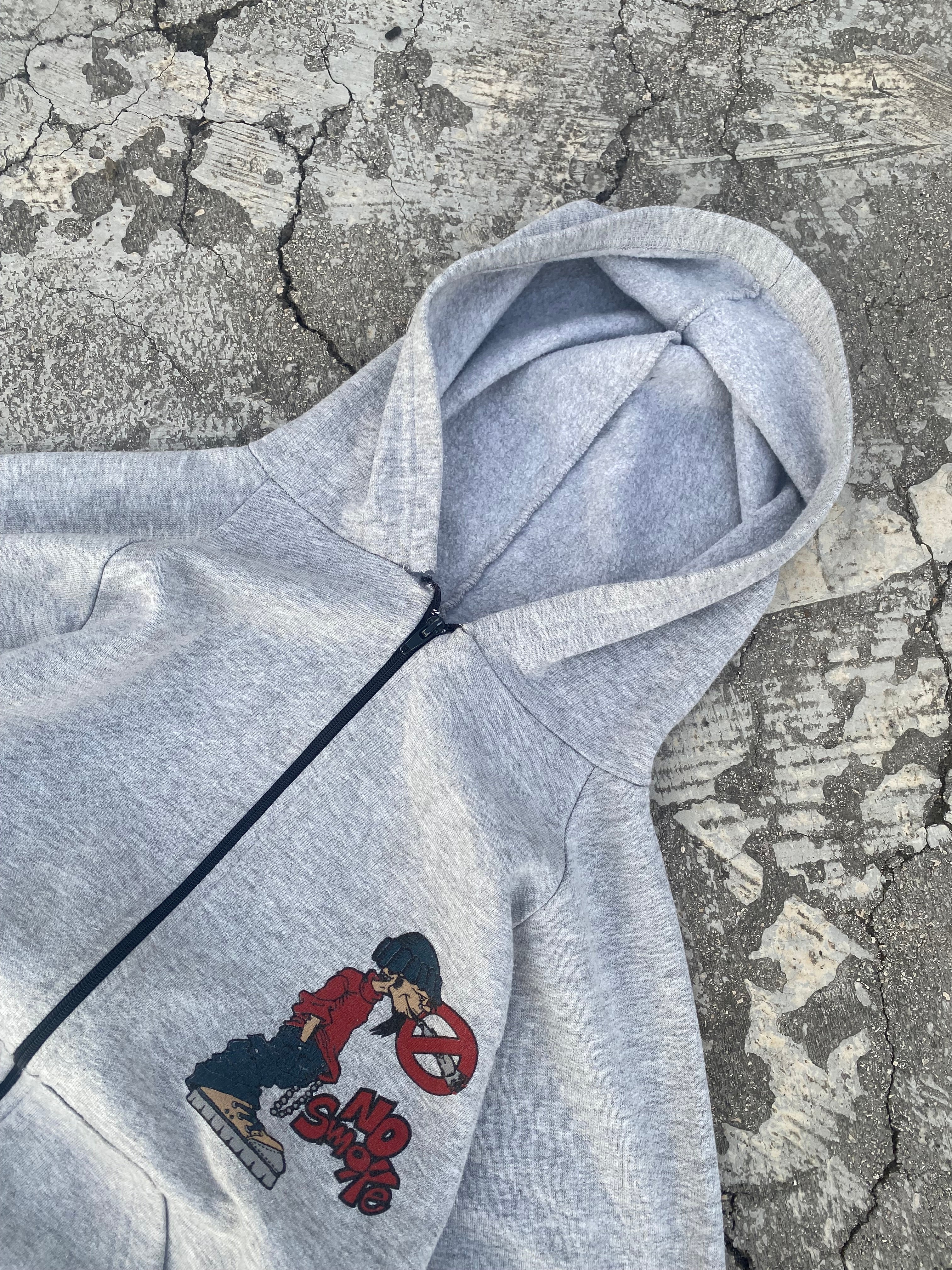 1990’S NO SMOKE ZIP UP HOODIE (XL)