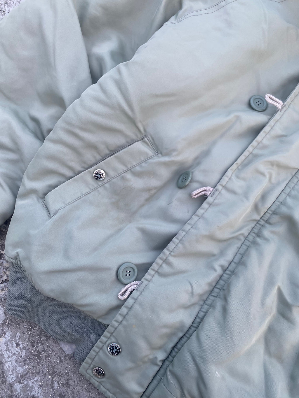 1990’S FUR N-2B INSPO FADED BB JACKET (L-XL)