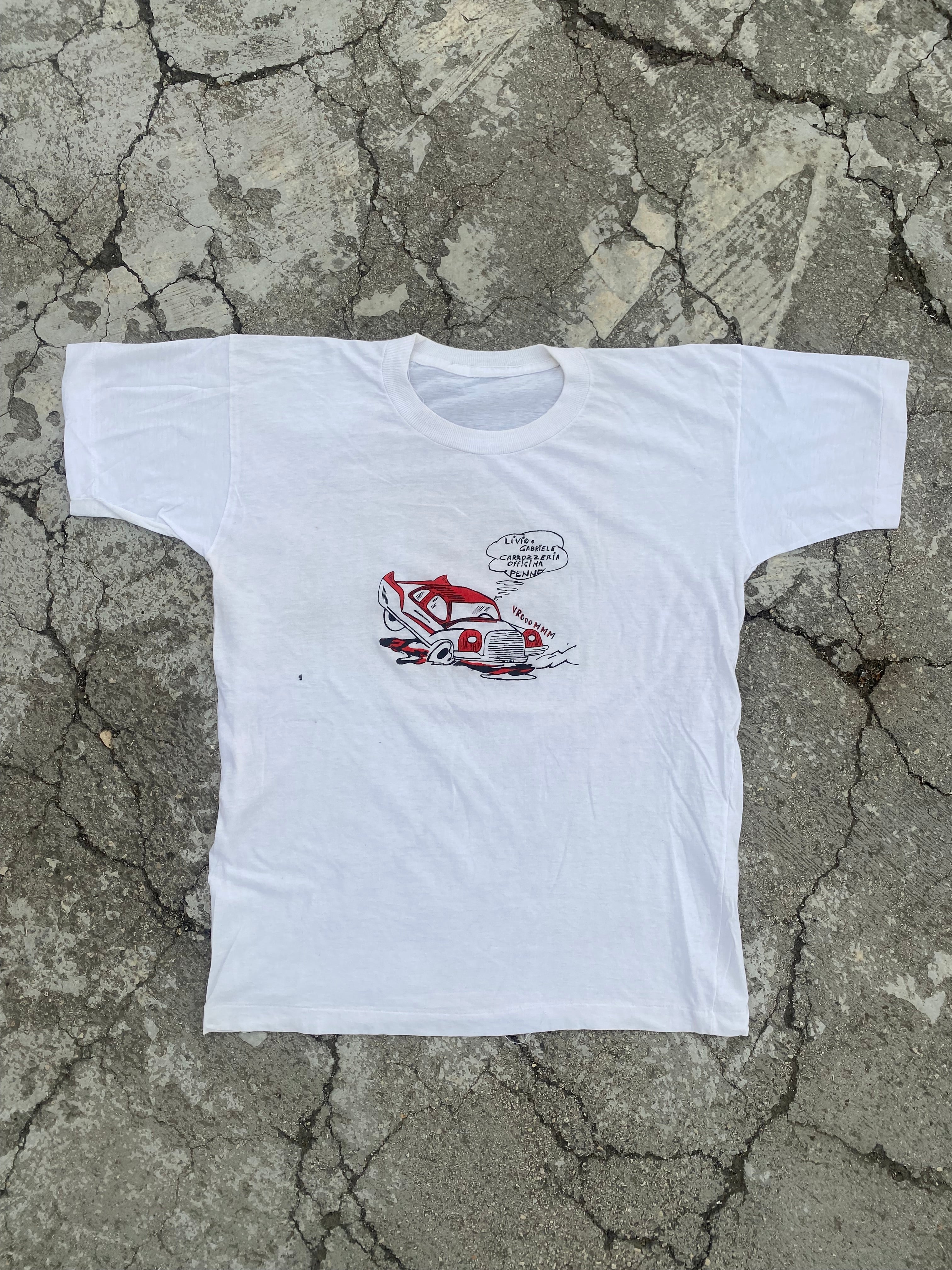 1990’S SINGLE STITCH VROOOMM TEE (M)