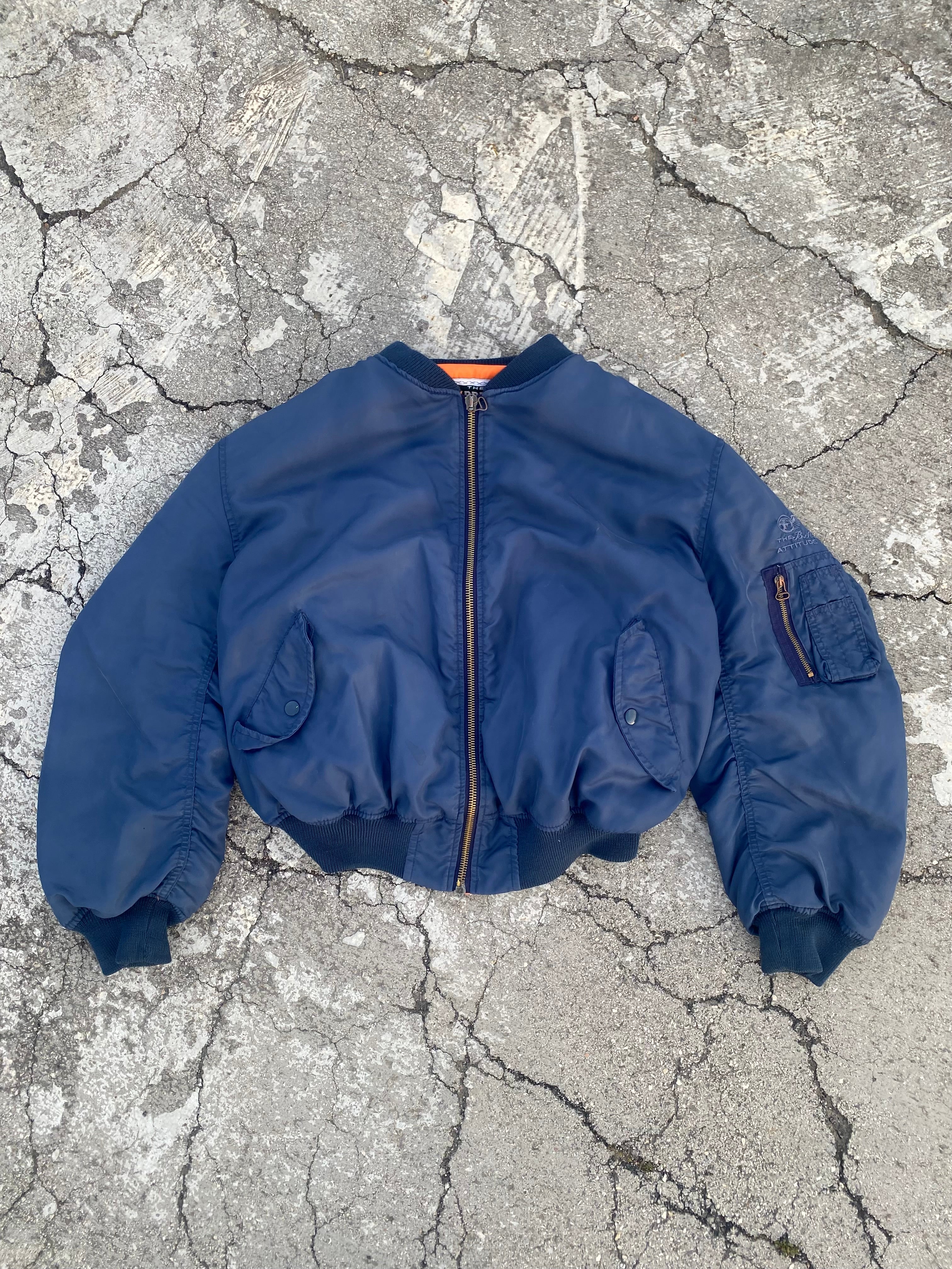 1990’S MA-1 BLUE NAVY JACKET (L-XL)