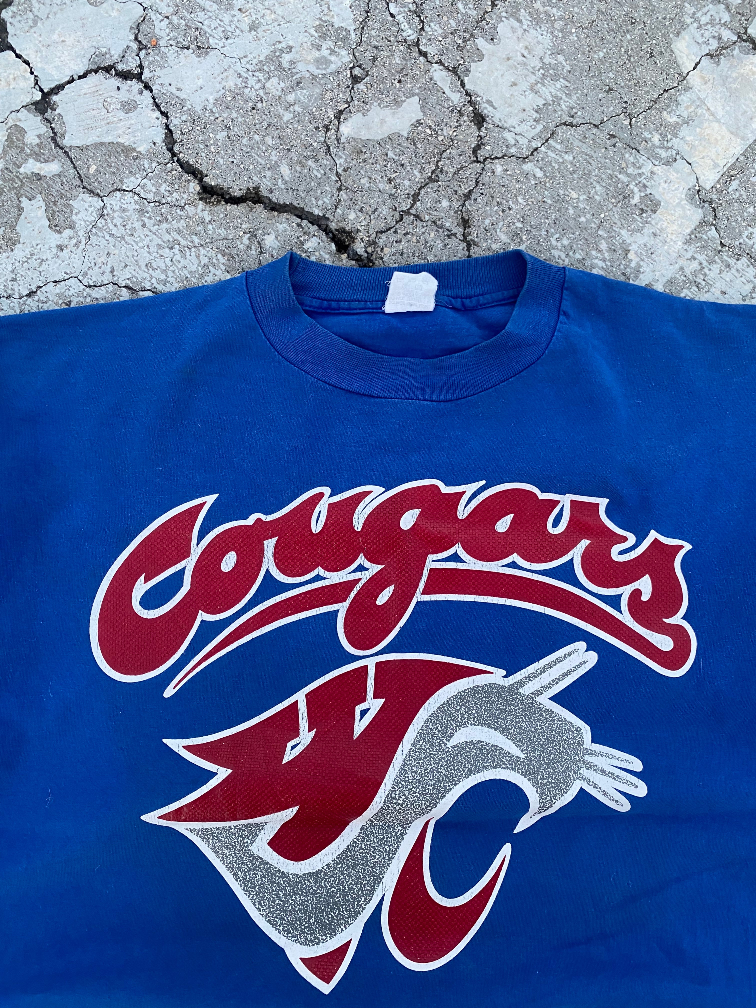 1990’S SINGLE STITCH “COUGARS” FOOTBALL TEE (L)
