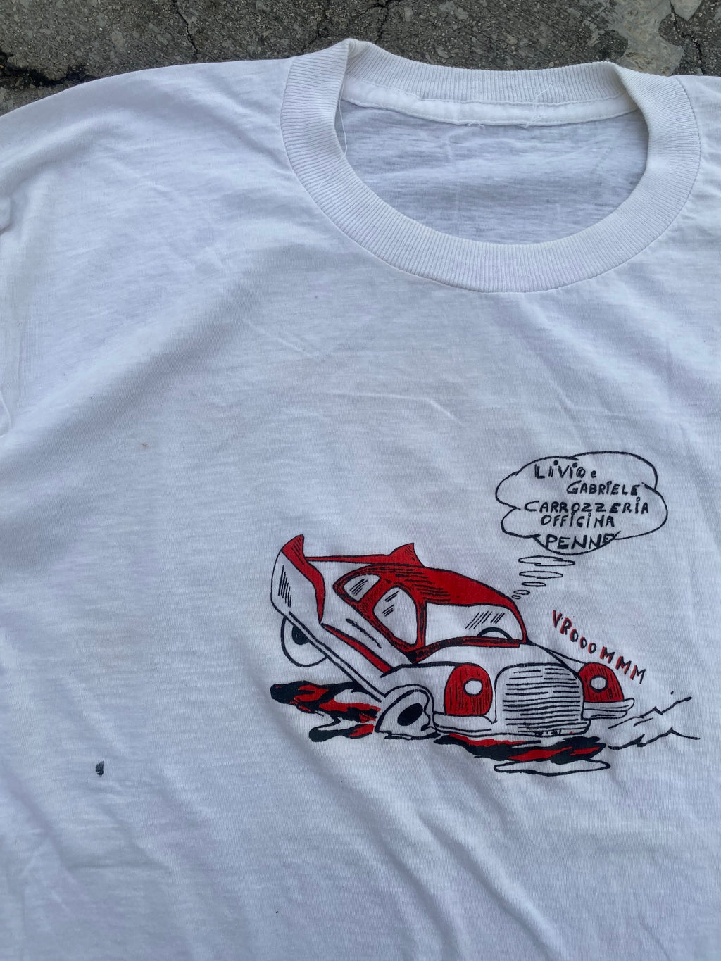 1990’S SINGLE STITCH VROOOMM TEE (M)