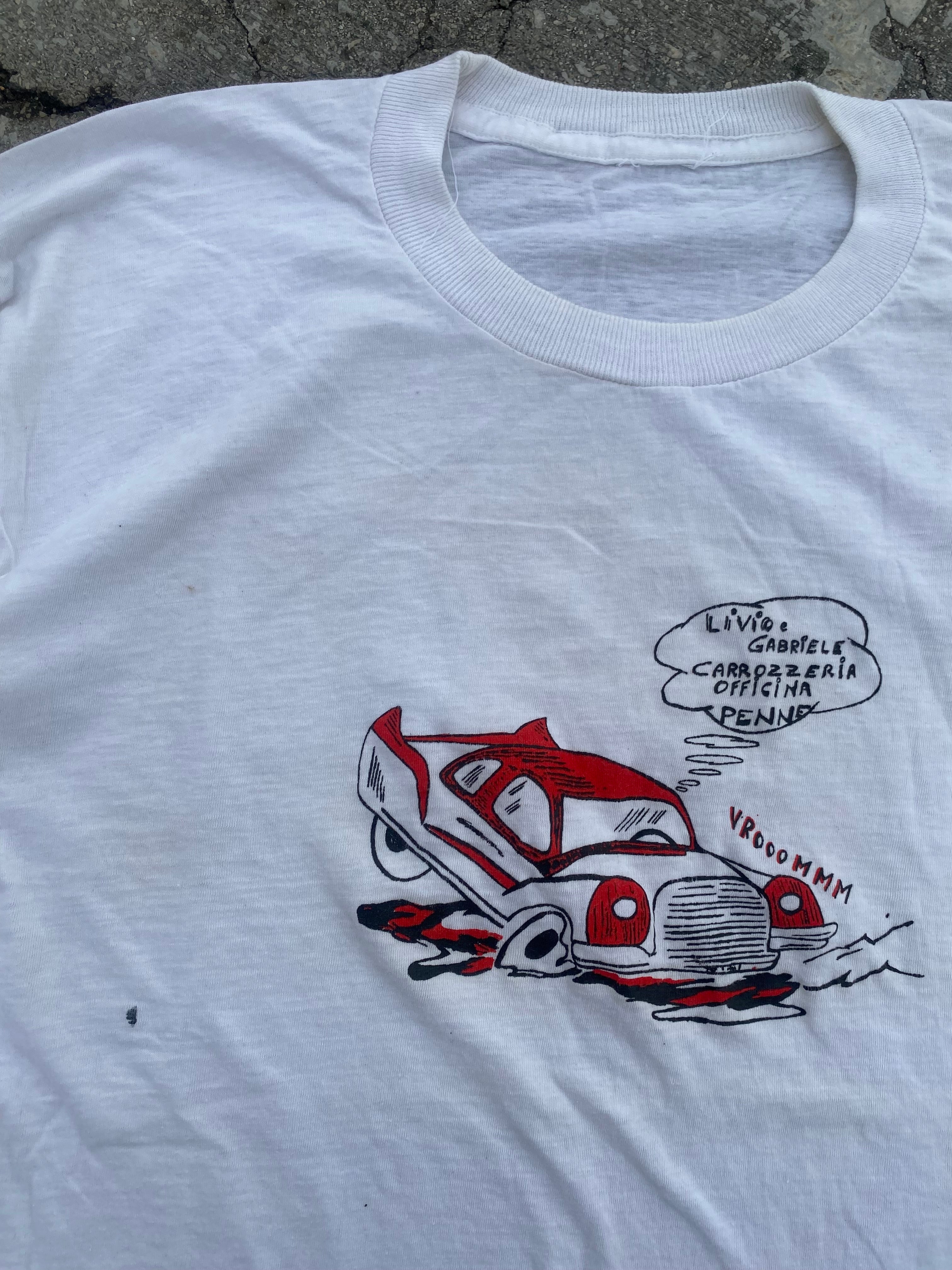 1990’S SINGLE STITCH VROOOMM TEE (M)