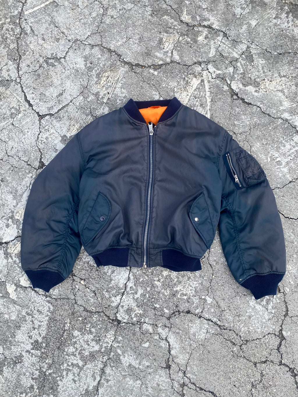 1990’S MA-1 FLYER’S FADED JACKET (M)