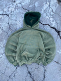 2000’S SUN FADE BLANK GREEN HOODIE (M)