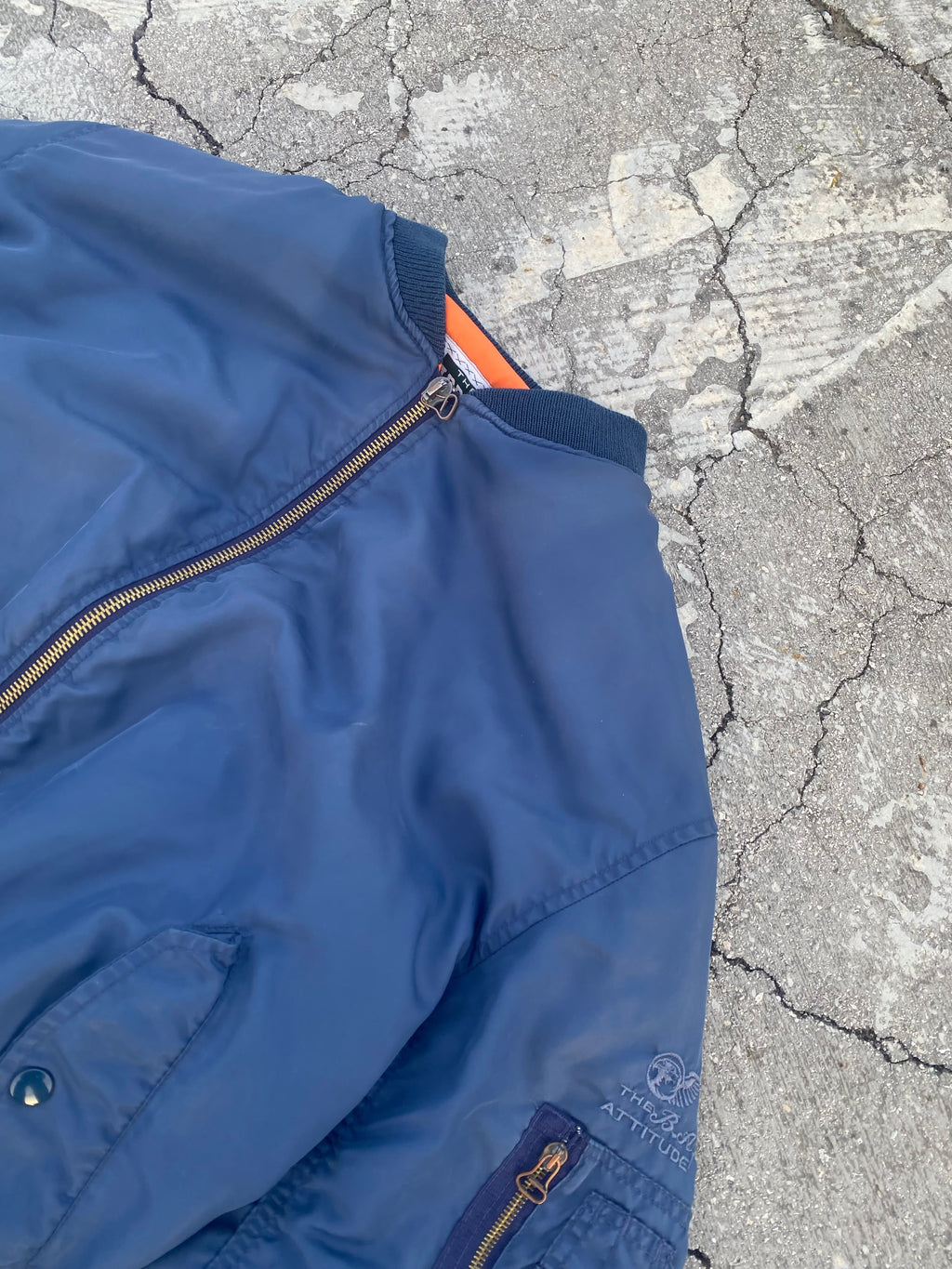 1990’S MA-1 BLUE NAVY JACKET (L-XL)