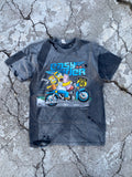 2000’S SUN FADED-DESTROYED BLACK EASY RIDER TEE (S)