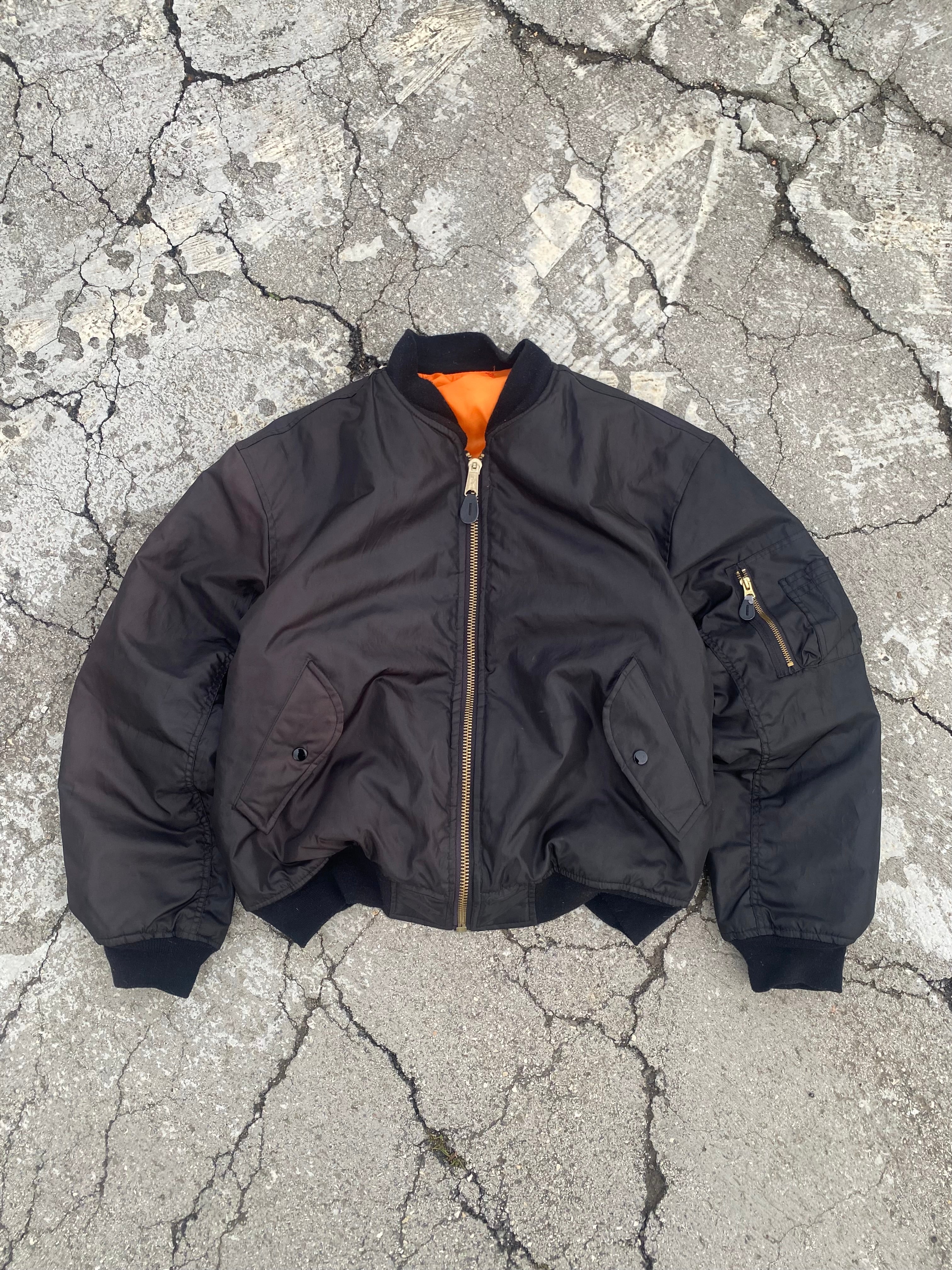1990’S MA-1 BLACK JACKET (L)