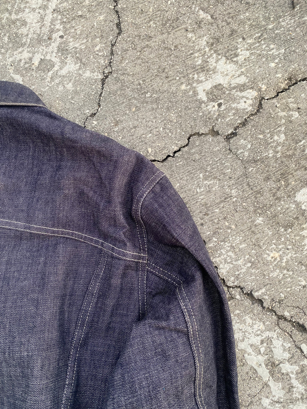 2000’S RAW DENIM WASHED JACKET (XL)