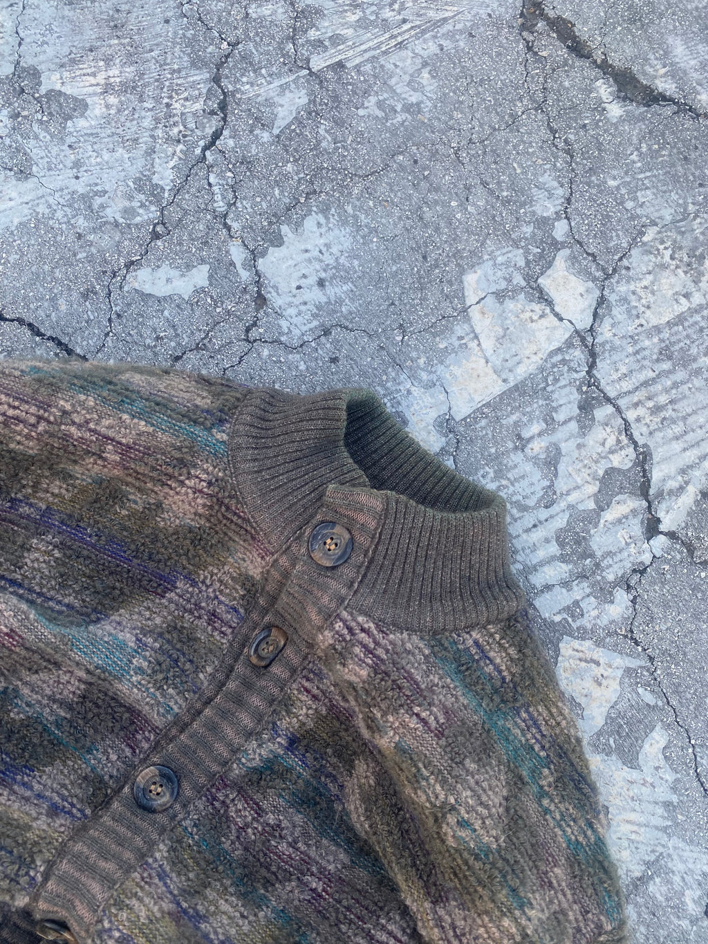 1980’S MOHAIR REVERSIBLE KNIT (L)