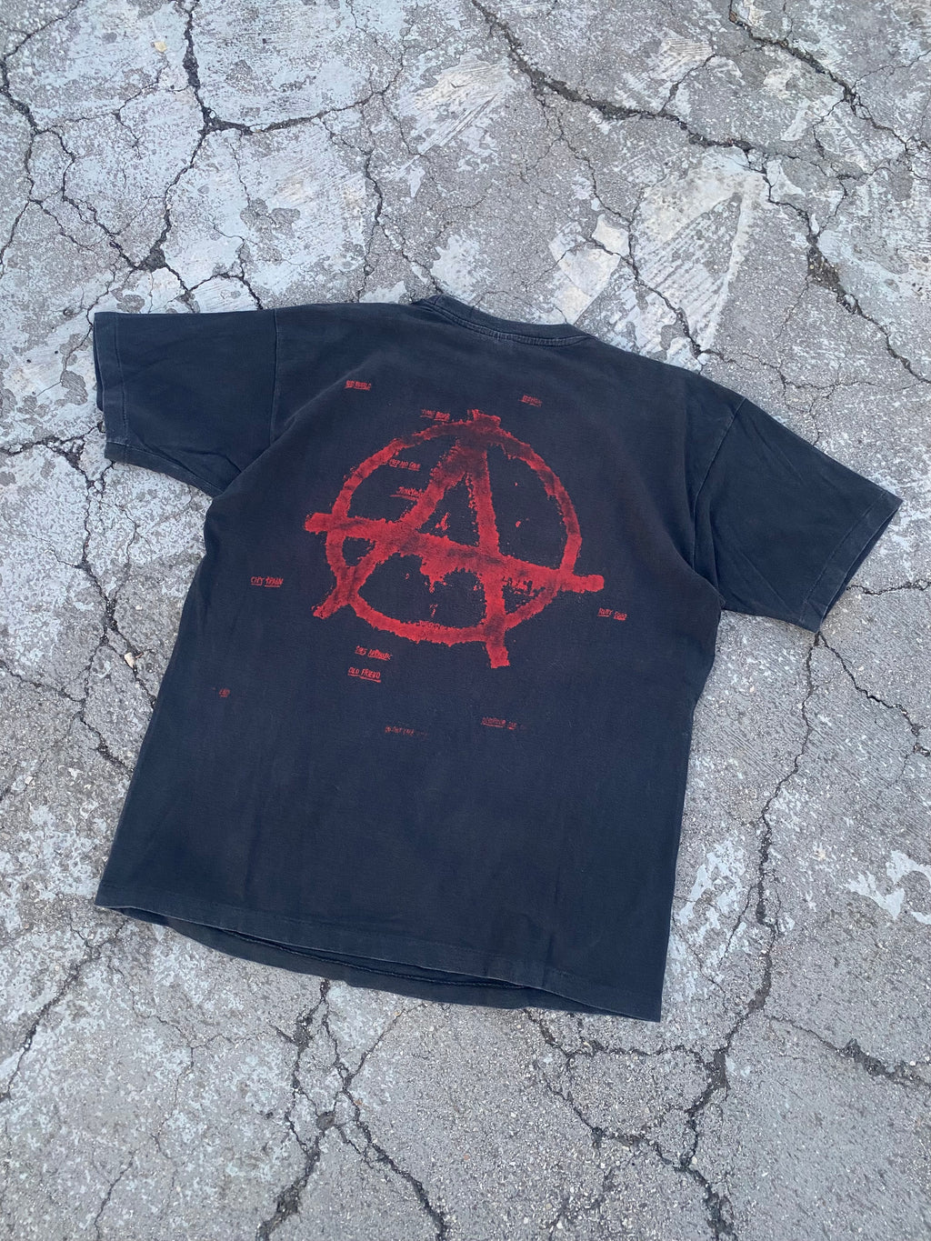 1990’S SINGLE STITCH RANCID FADED BLACK TEE (XXL)