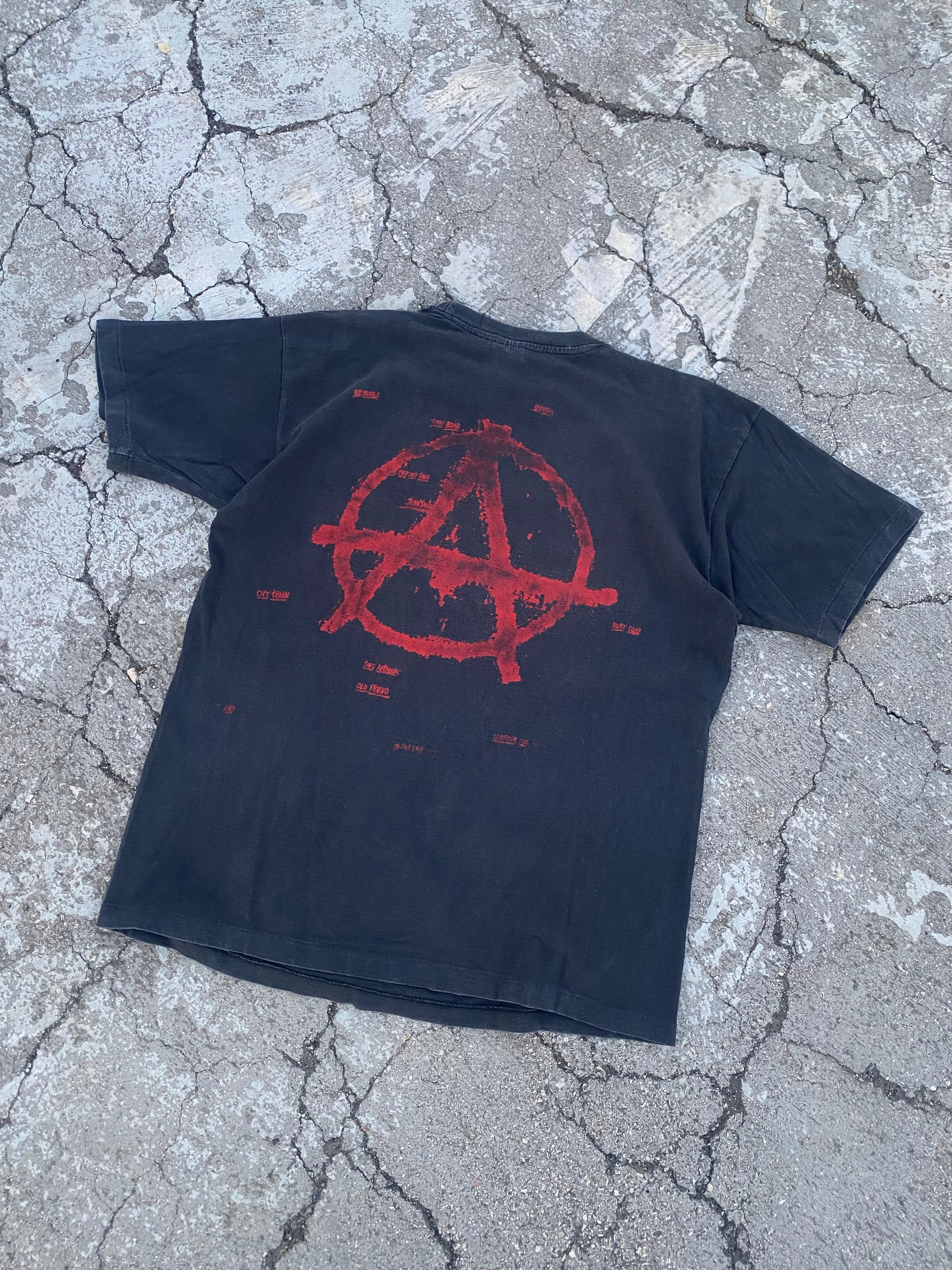 1990’S SINGLE STITCH RANCID FADED BLACK TEE (XXL)
