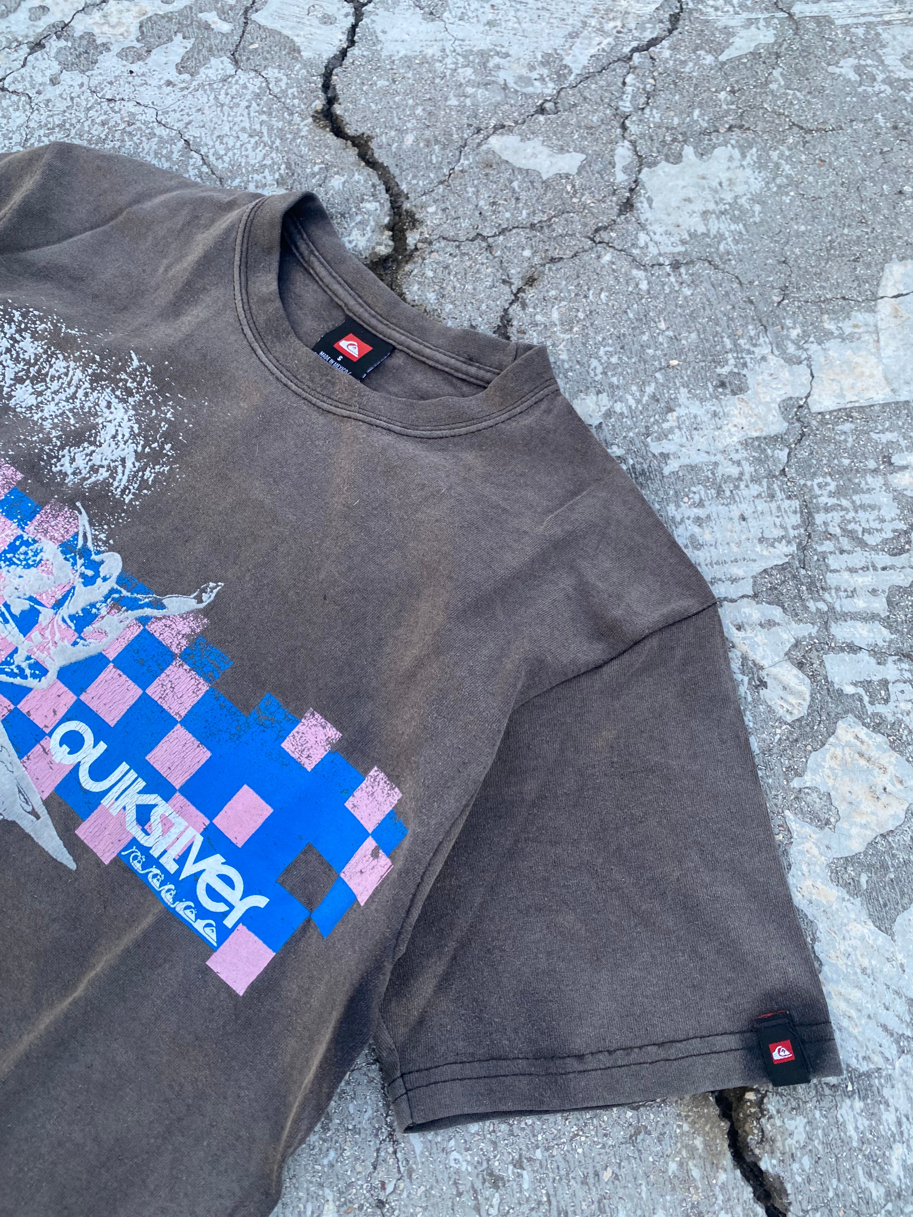 2000’S QUIKSILVER SURF SUN FADED BLACK TEE (S)