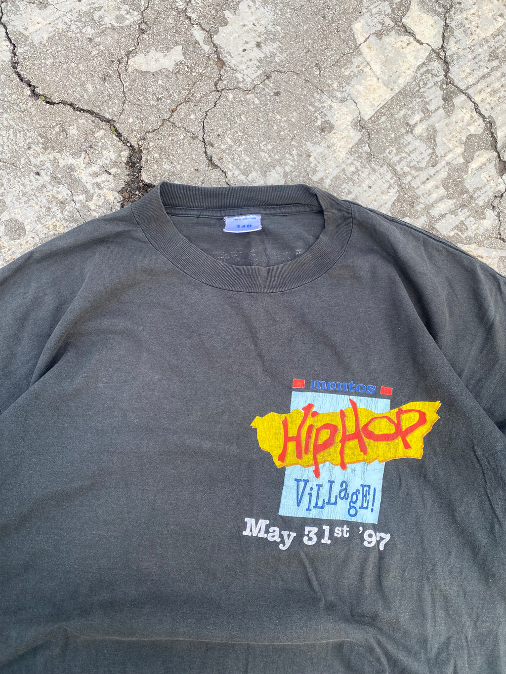 1990’S RUSSELL ATHLETIC MANIFESTO SUN FADED TEE (XL)
