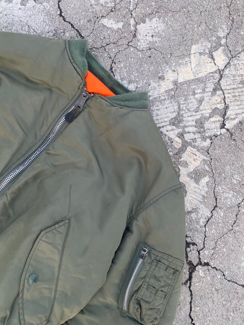 1980’S MA-1 ALPHA IN. JACKET (L-XL)
