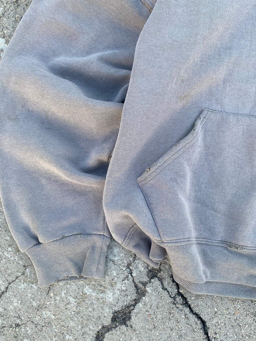 2000’S SUN FADED BLANK FOGGY HOODIE (M)