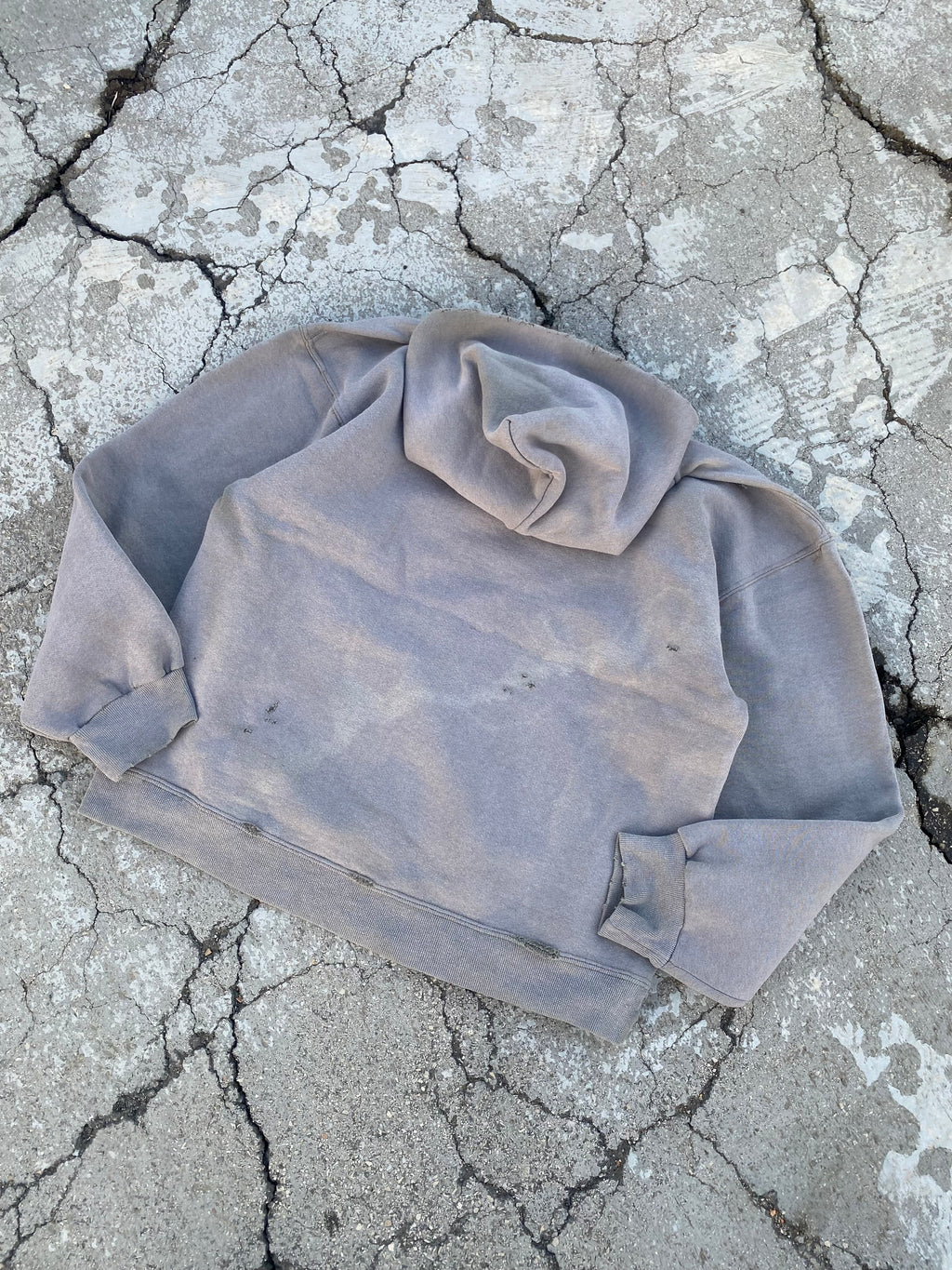2000’S SUN FADED BLANK FOGGY HOODIE (M)