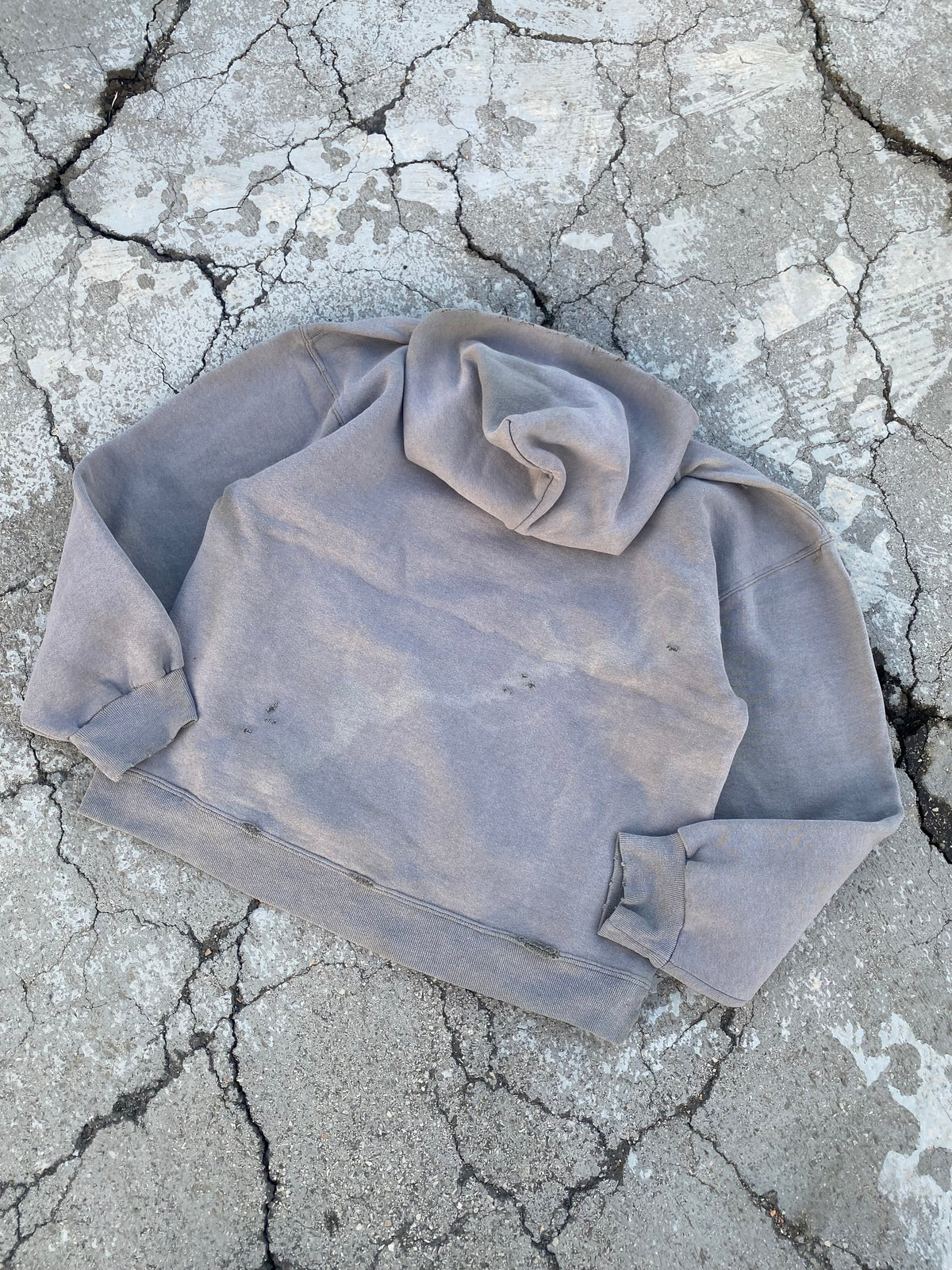 2000’S SUN FADED BLANK FOGGY HOODIE (M)
