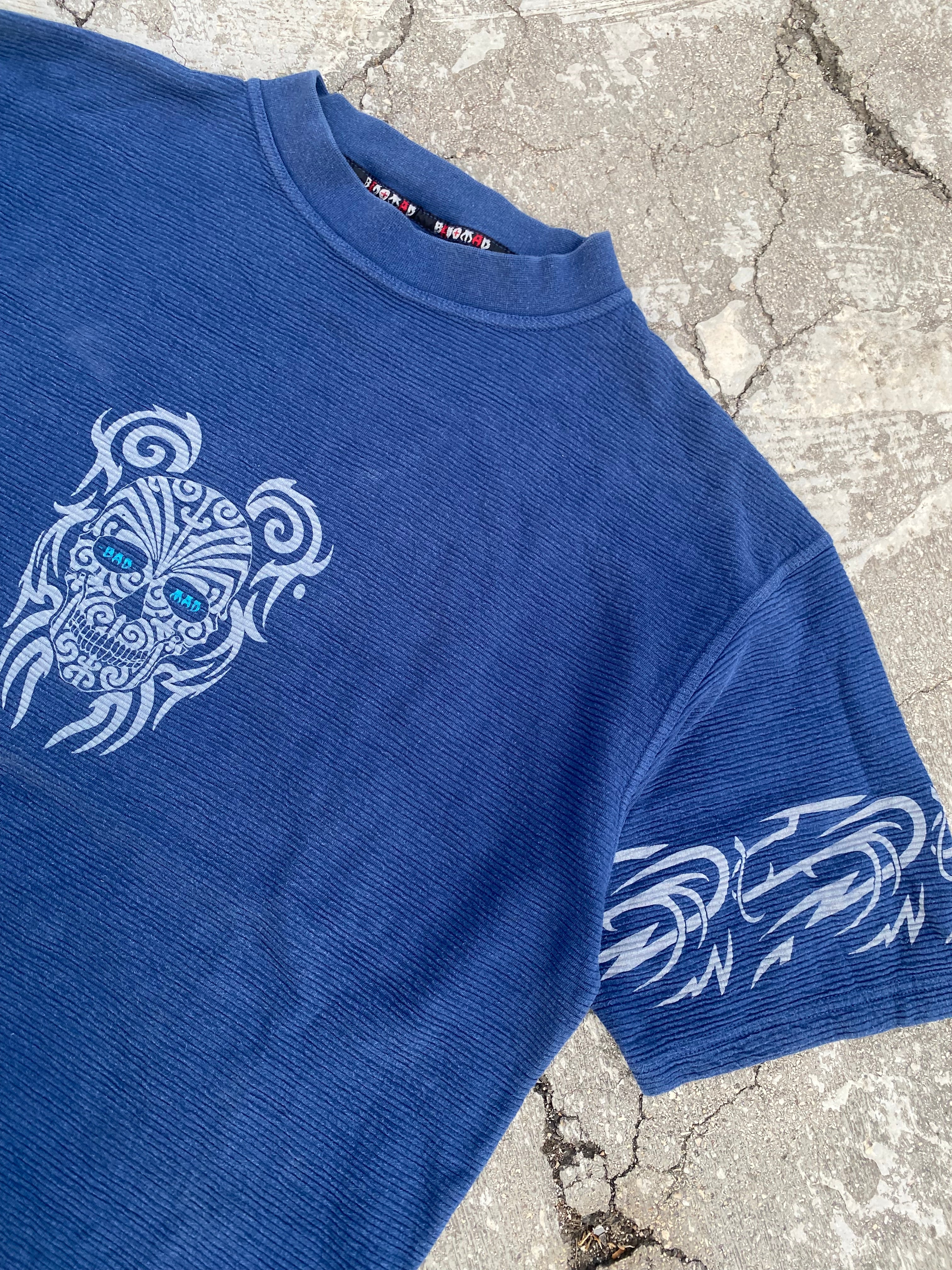 1990’S SKULL BLUE TEE SWEAT (XL)
