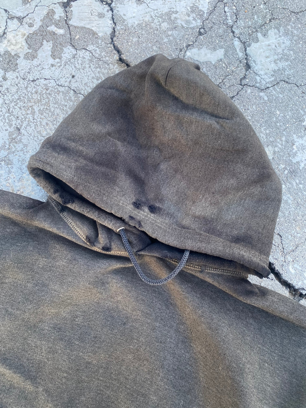 1990’S SUN FADE BLANK HOODIE (XL)