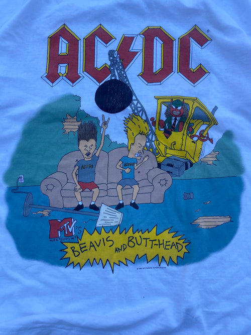 1990’S AC/DC BALLBREAKER TOUR BEAVIS & BUTTHEAD TEE (XL-XXL)