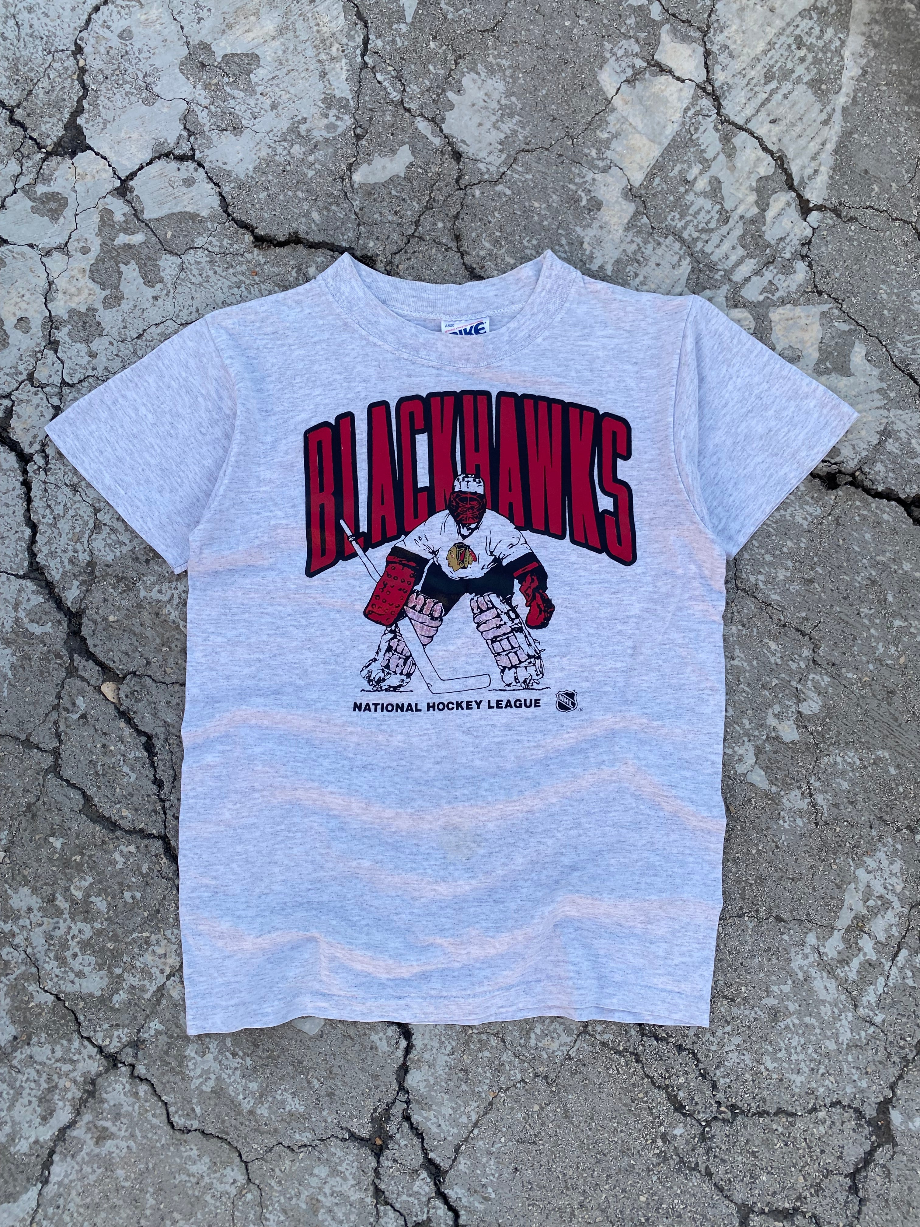 1980’S SINGLE STITCH BLACKHAWKS CHICAGO USA TEE (S)