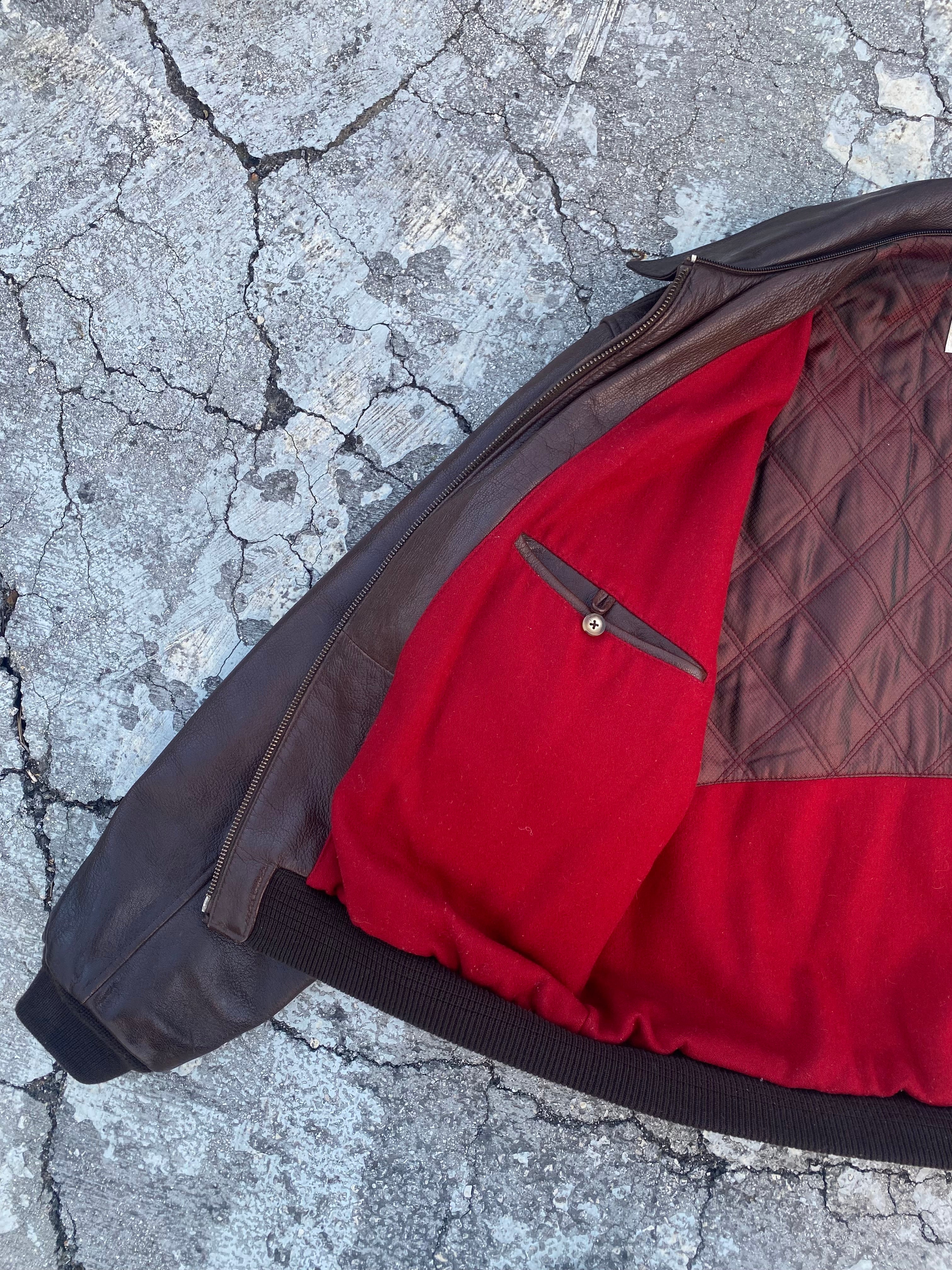 2000’S A2 - TYPE BROWN LEATHER JACKET