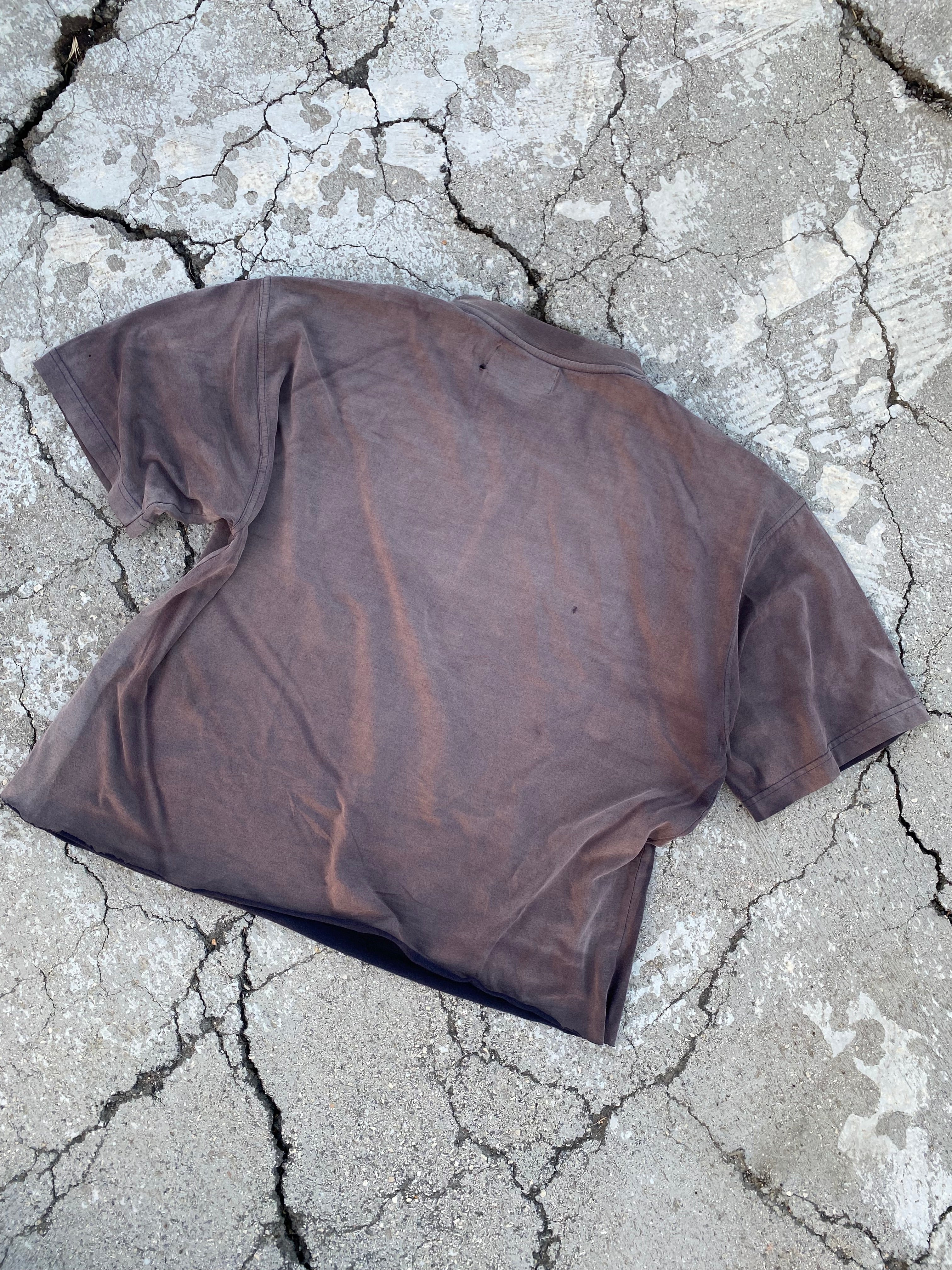 2000’S SUN FADE-DISTRESSED BLANK TEE (XL)