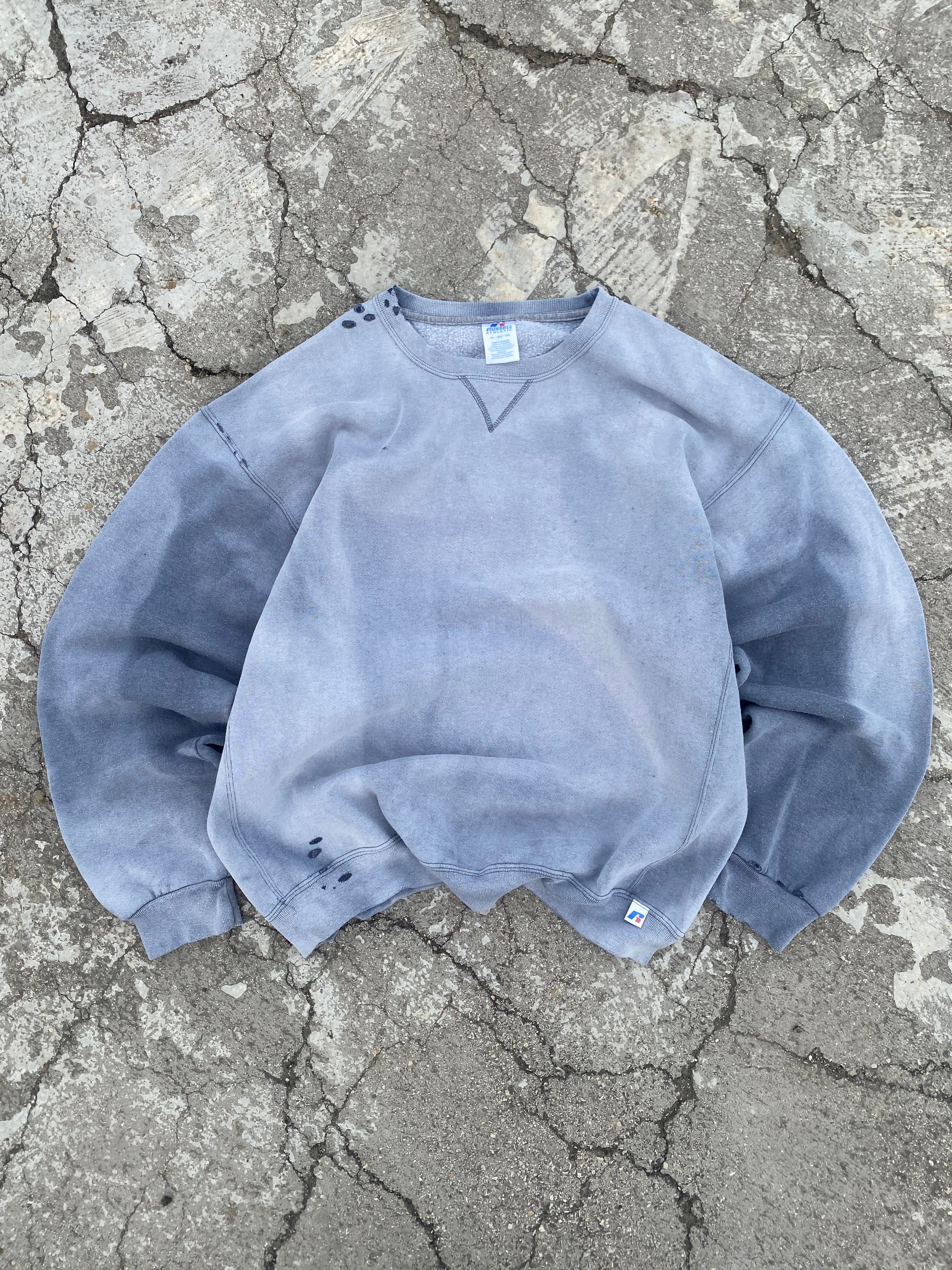 2000’S SUN FADE RUSSELL ATHLETIC DISTRESSED CREWNECK (XL-XXL)