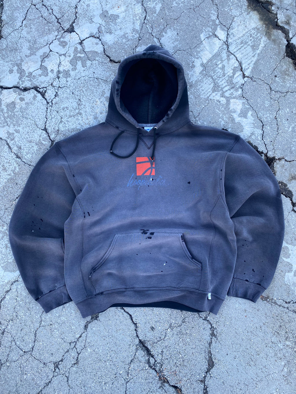 2000’S SUN FADE RUSSELL ATHLETIC 🏀 HOODIE (L)