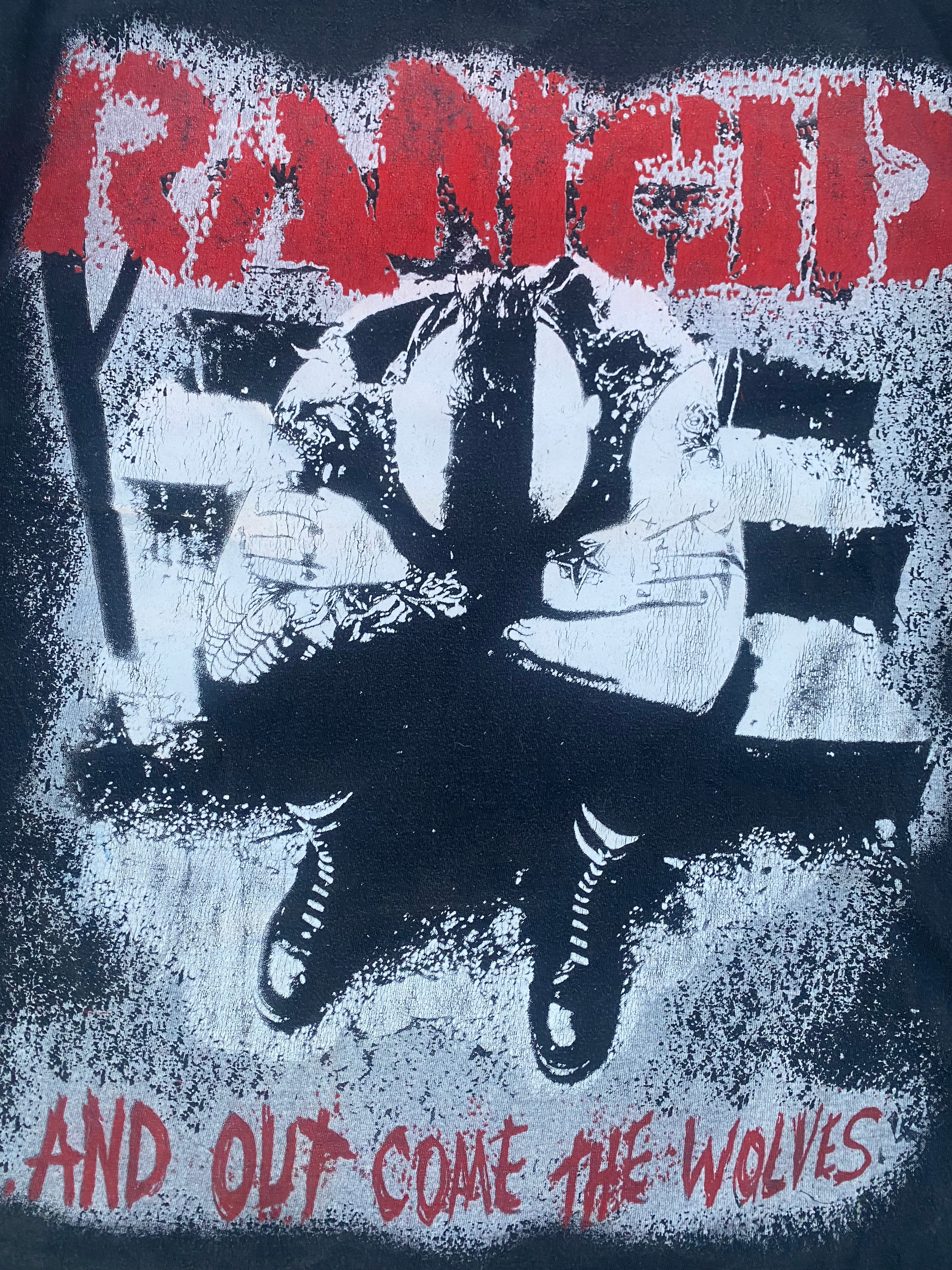 1990’S SINGLE STITCH RANCID FADED BLACK TEE (XXL)