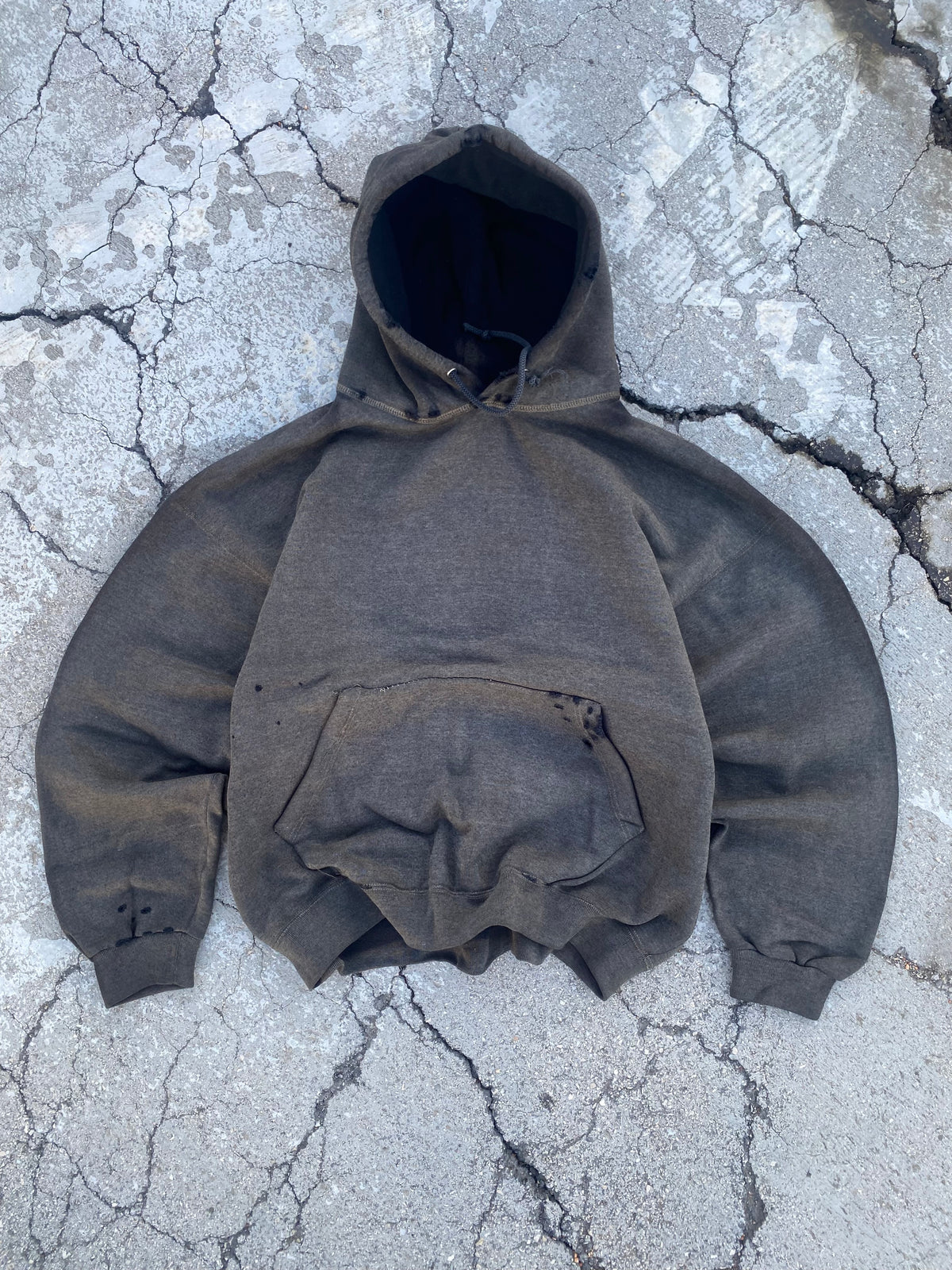 1990’S SUN FADE BLANK HOODIE (XL)