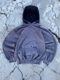 2000’S SUN FADE BLACK BLANK HOODIE (S)