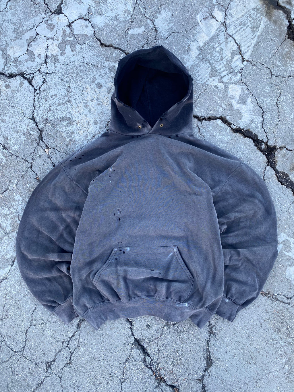 2000’S SUN FADE BLACK HOODIE (XL)