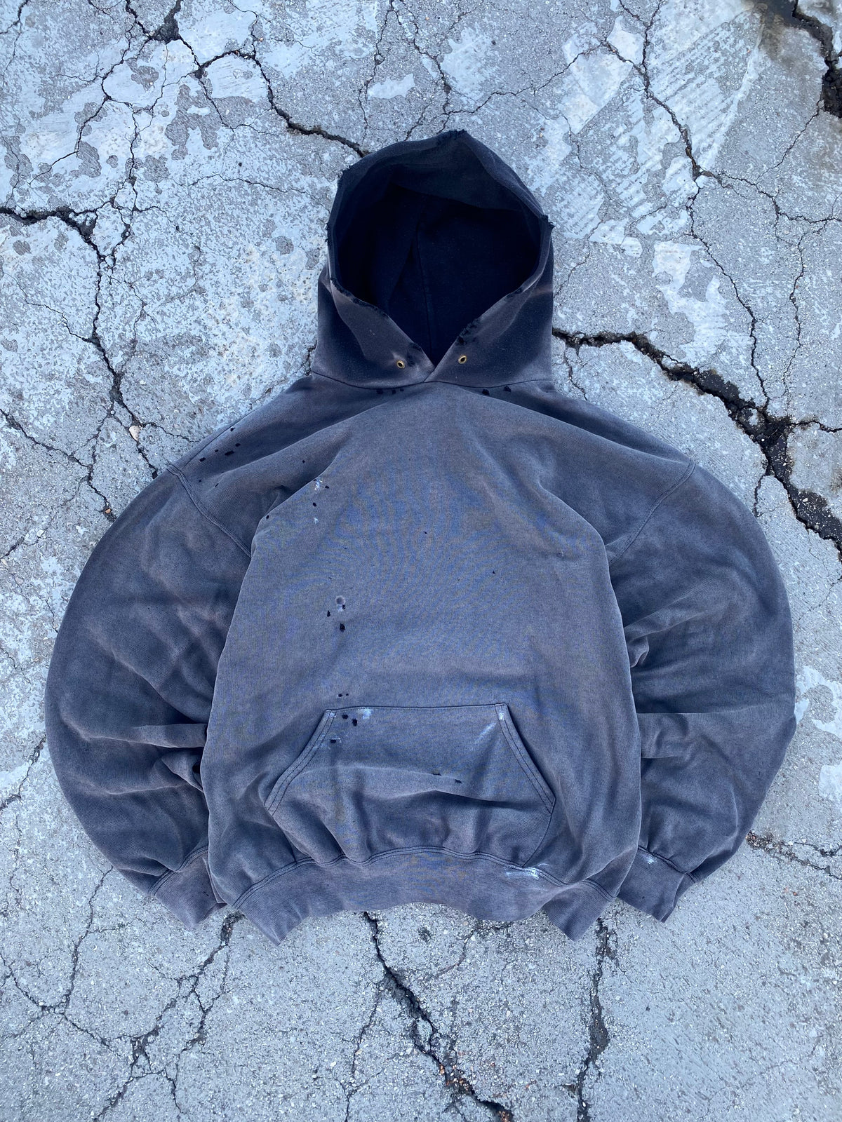 2000’S SUN FADE BLACK HOODIE (XL)