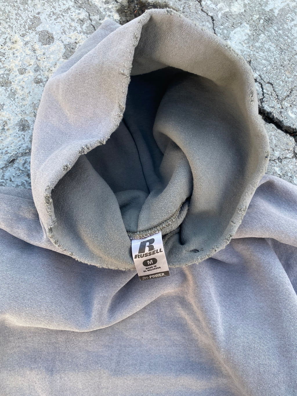 2000’S SUN FADED BLANK FOGGY HOODIE (M)