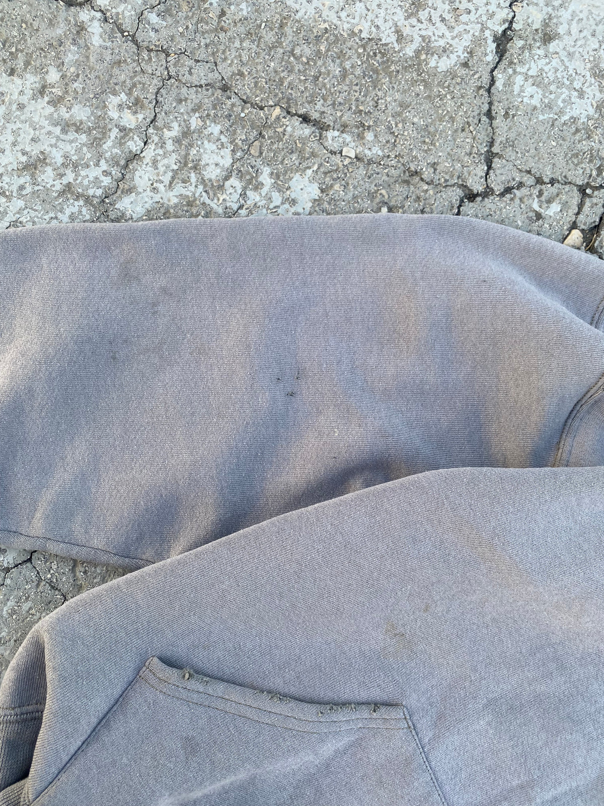 2000’S SUN FADED BLANK FOGGY HOODIE (M)