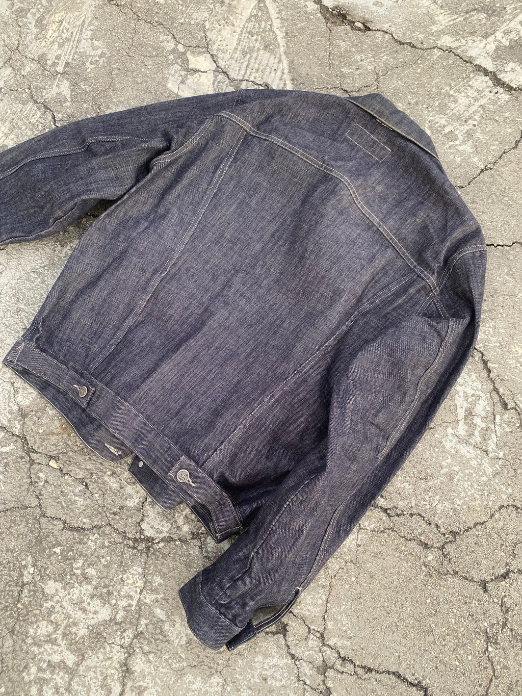 2000’S RAW DENIM WASHED JACKET (XL)
