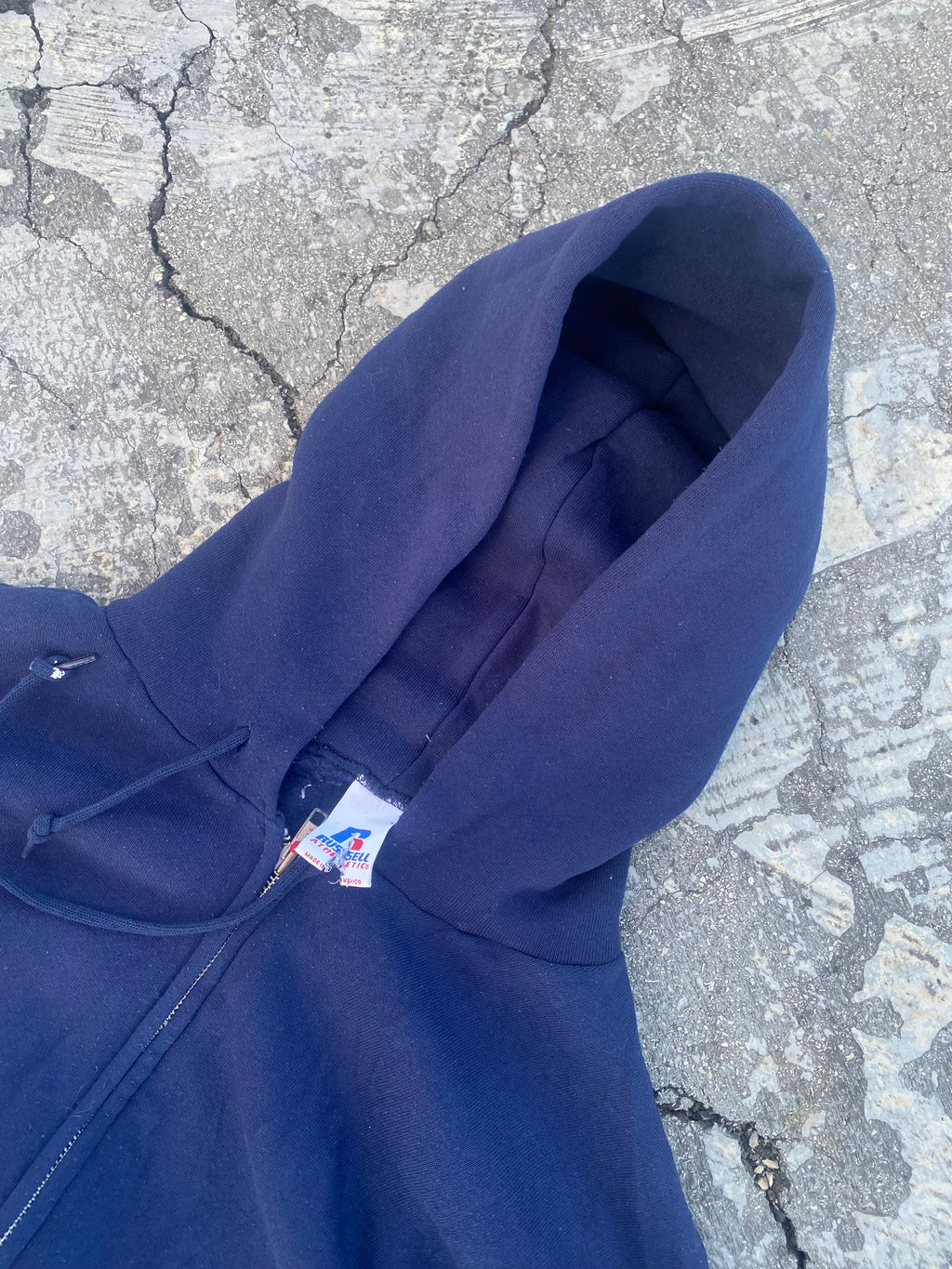 2000’S RUSSELL ATHLETIC BLUE ZIP UP HOODIE (L)