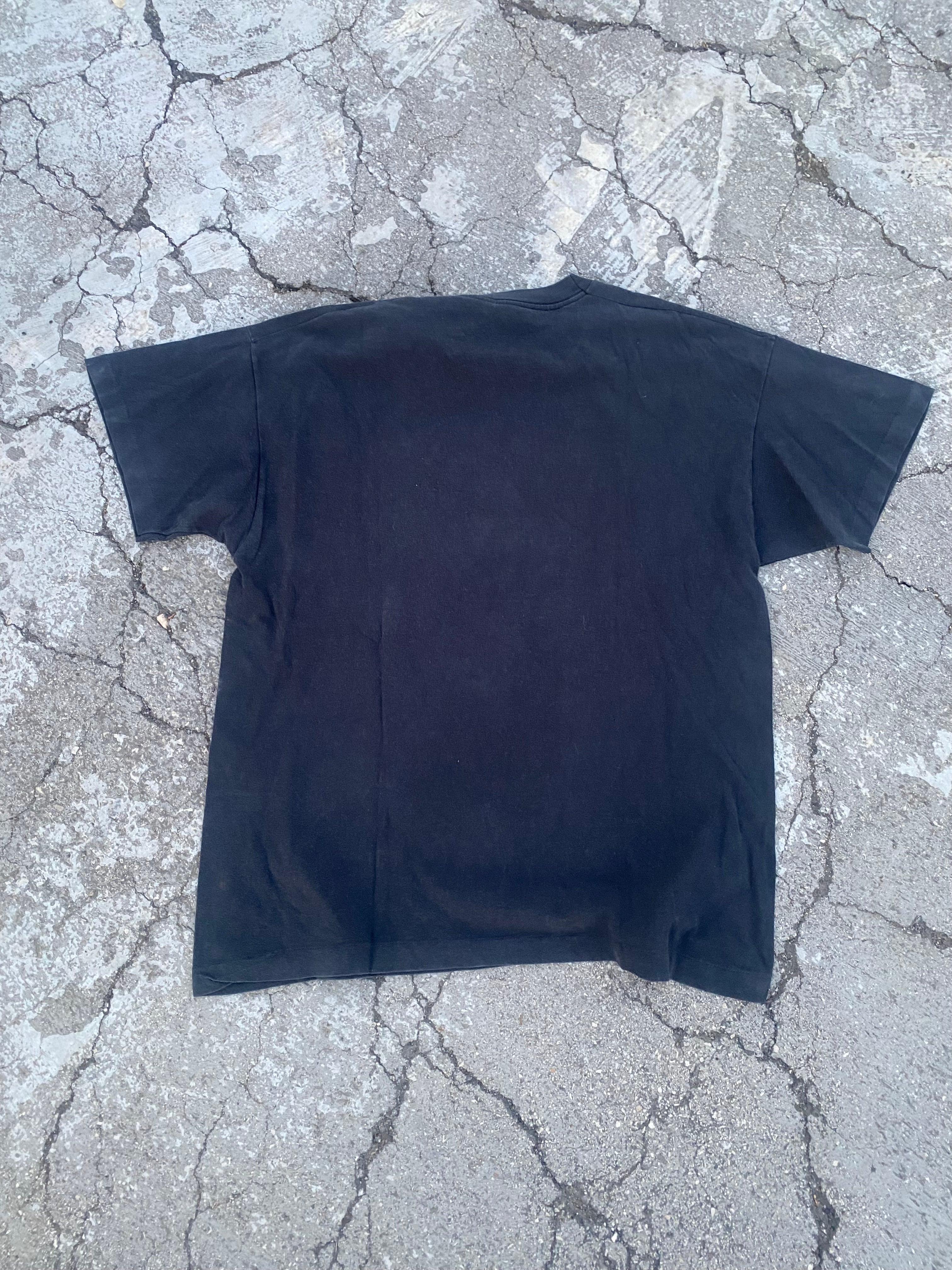 1980’S SINGLE STITCH “CHARGED GBH” FADED PUNK TEE (XL)