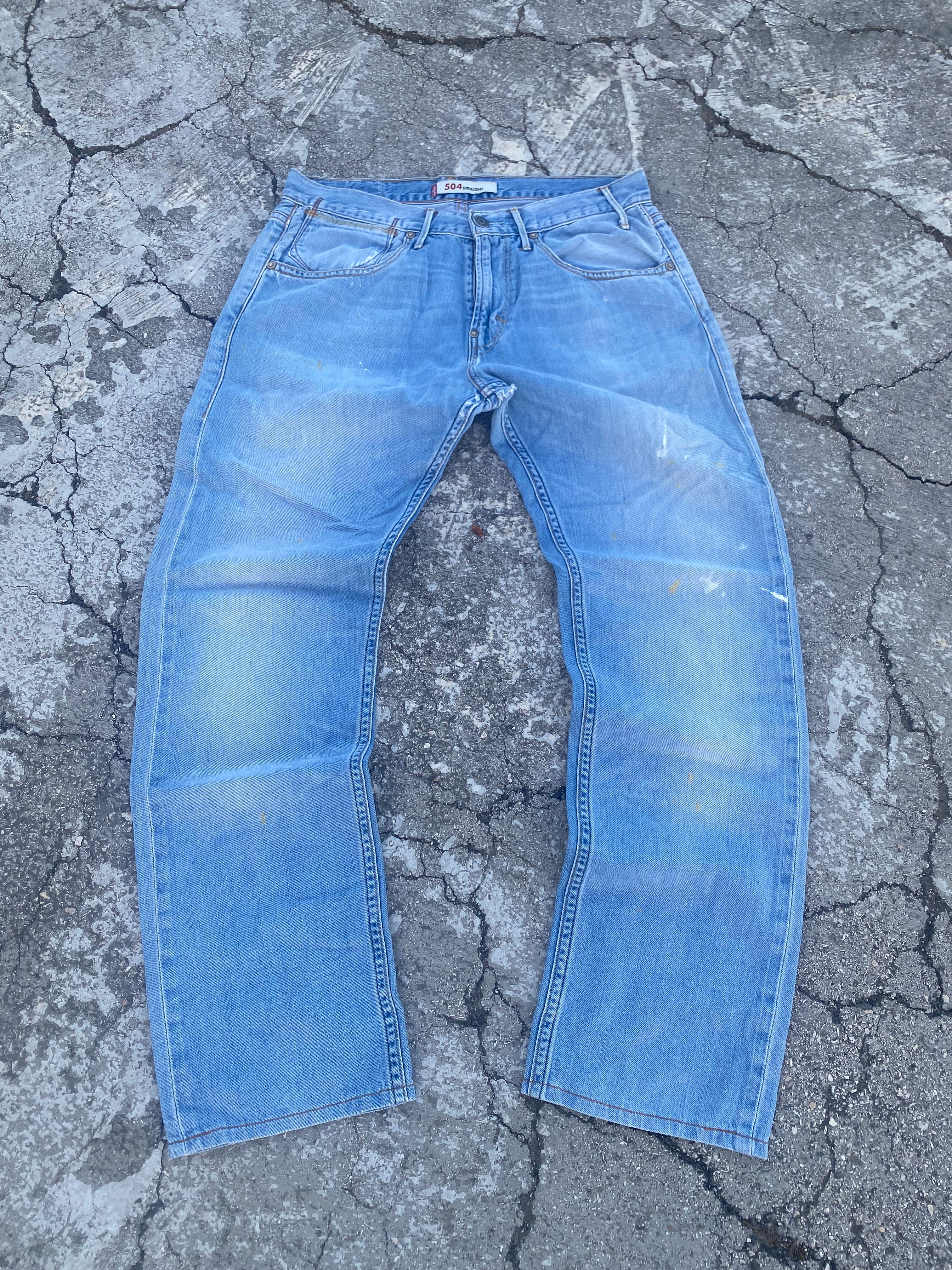 2000’S LEVI’S WASHED/PAINT DENIM