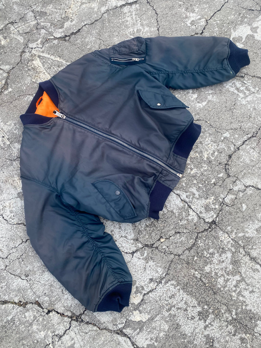 1990’S MA-1 FLYER’S FADED JACKET (M)